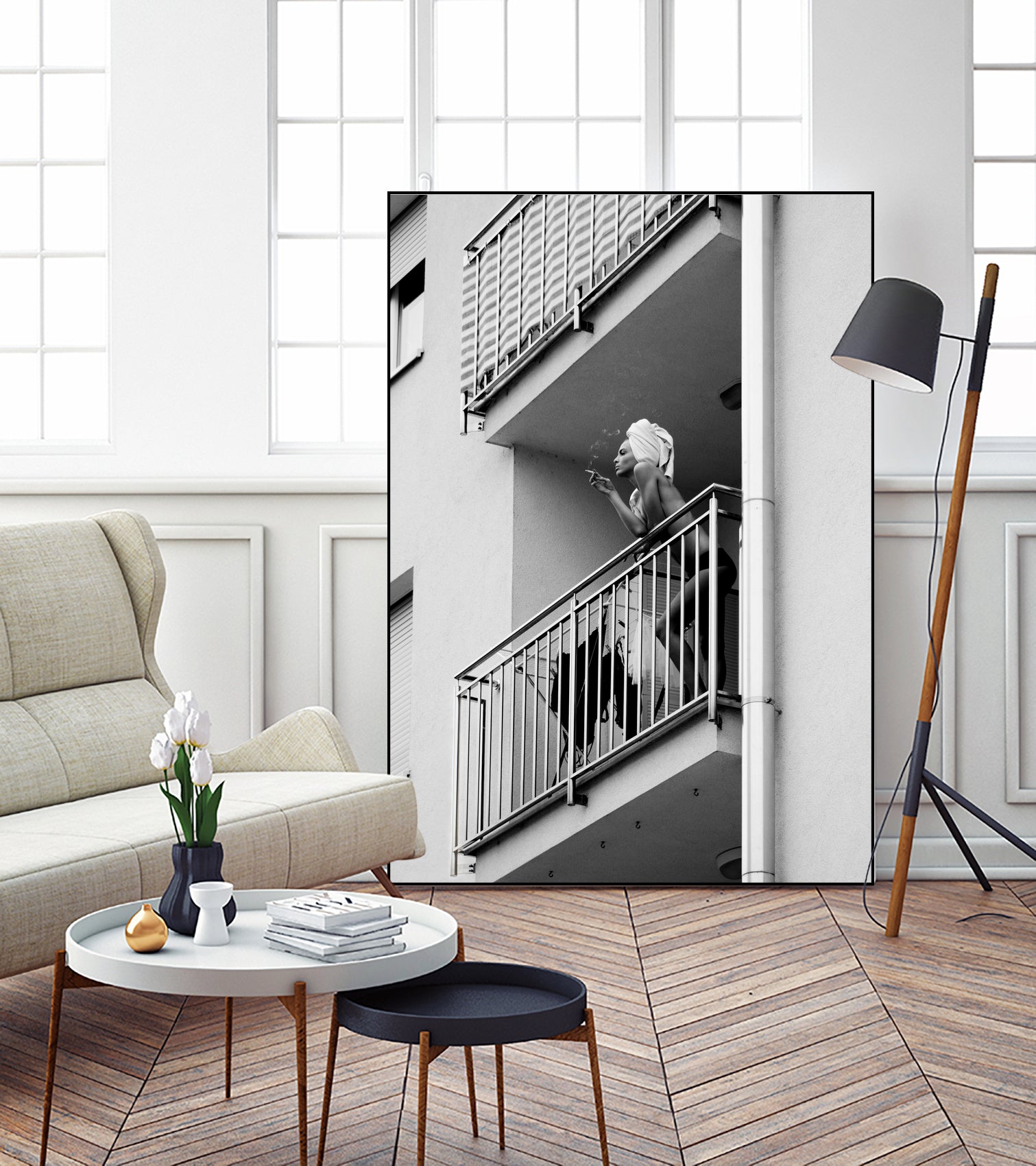 Nika by Lorna Kijurko on GIANT ART - white black and white nude