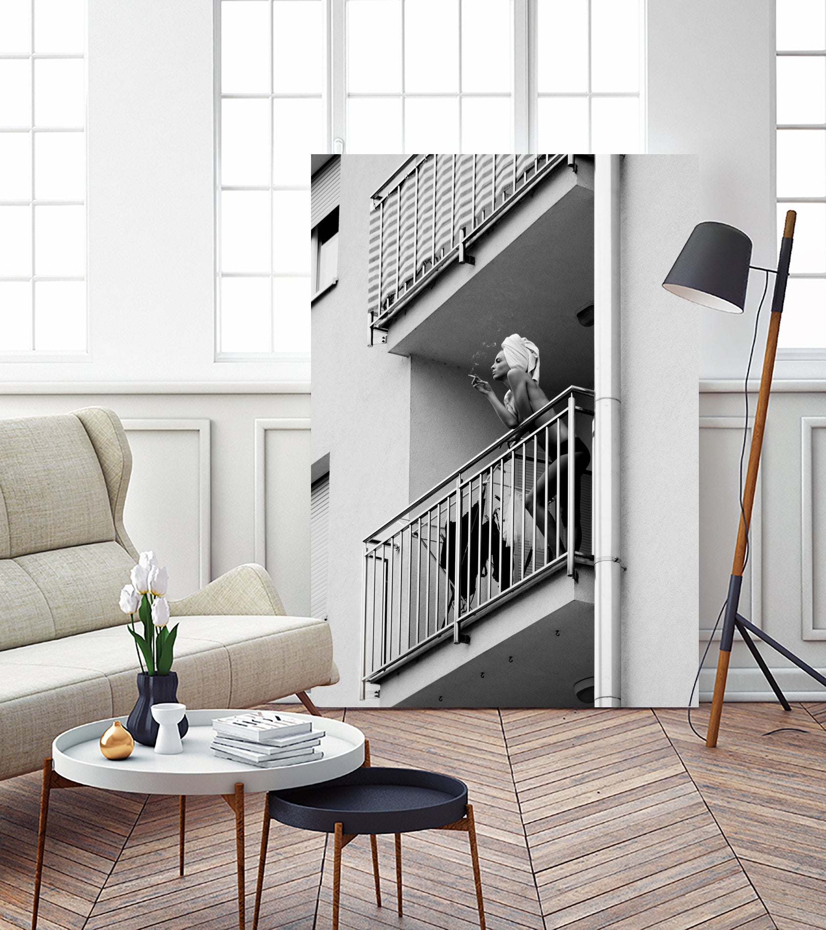 Nika by Lorna Kijurko on GIANT ART - white black and white nude