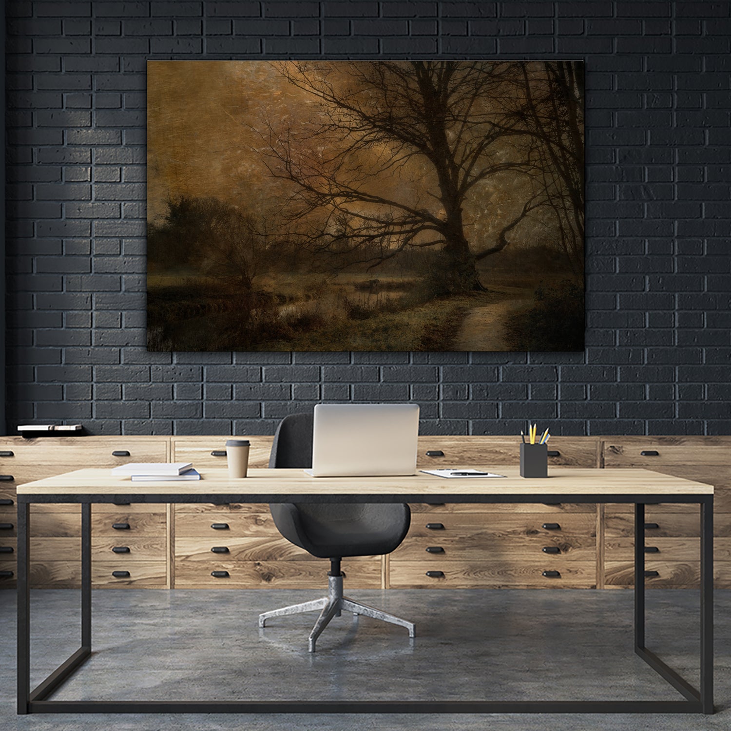 Old tree by Nel Talen on GIANT ART - forest mood forest