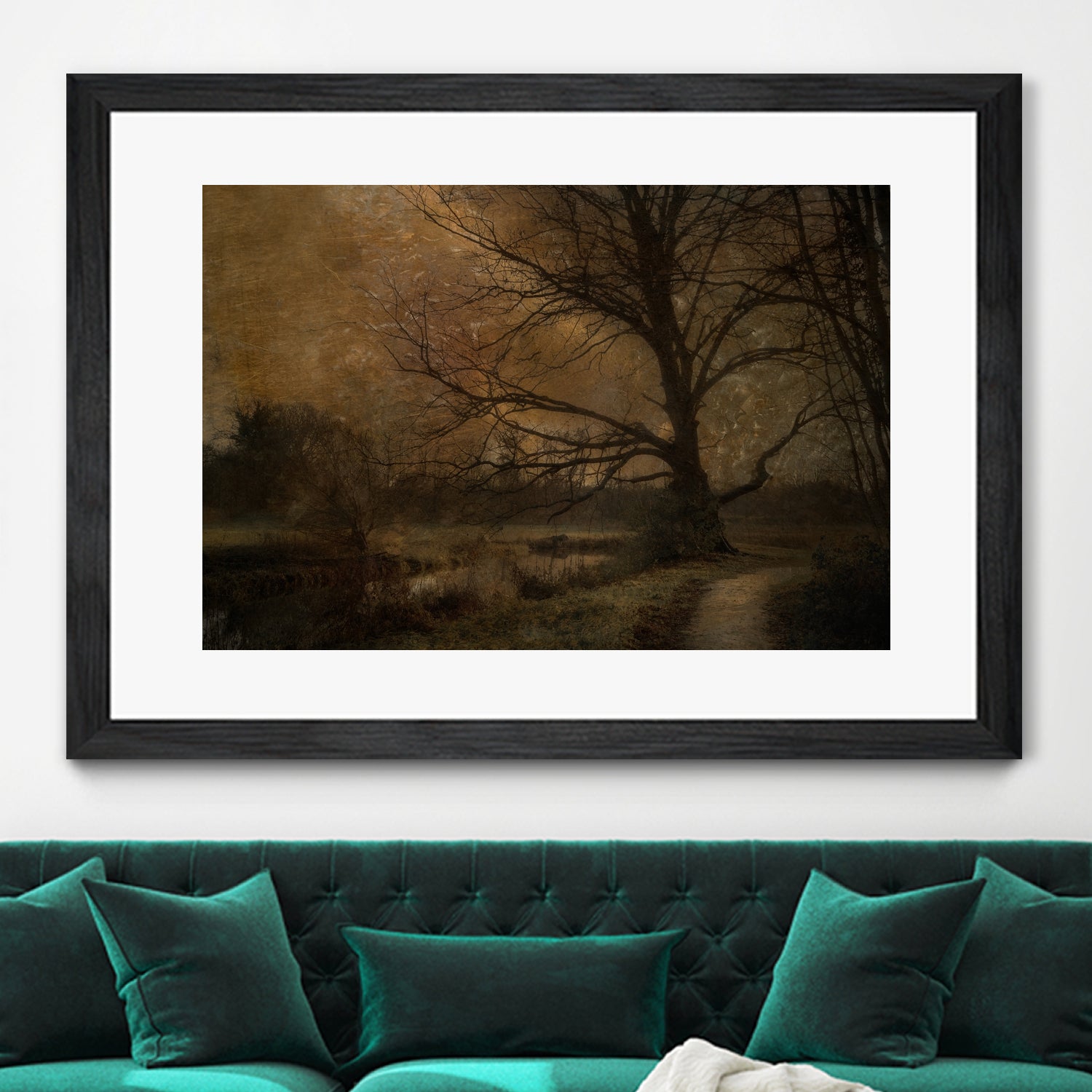 Old tree by Nel Talen on GIANT ART - forest mood forest