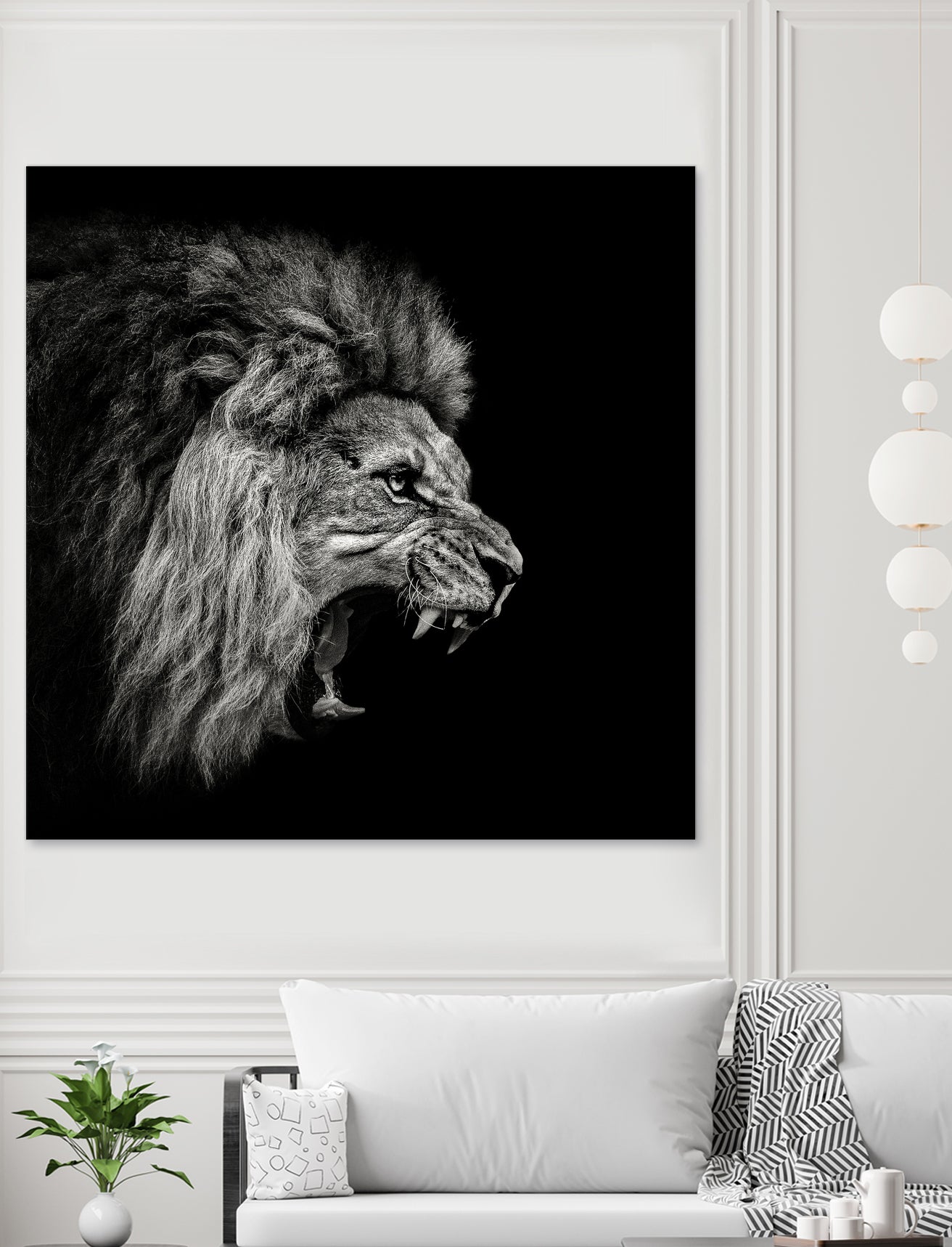 Roaring Lion #2 by Christian Meermann on GIANT ART - feline animal feline