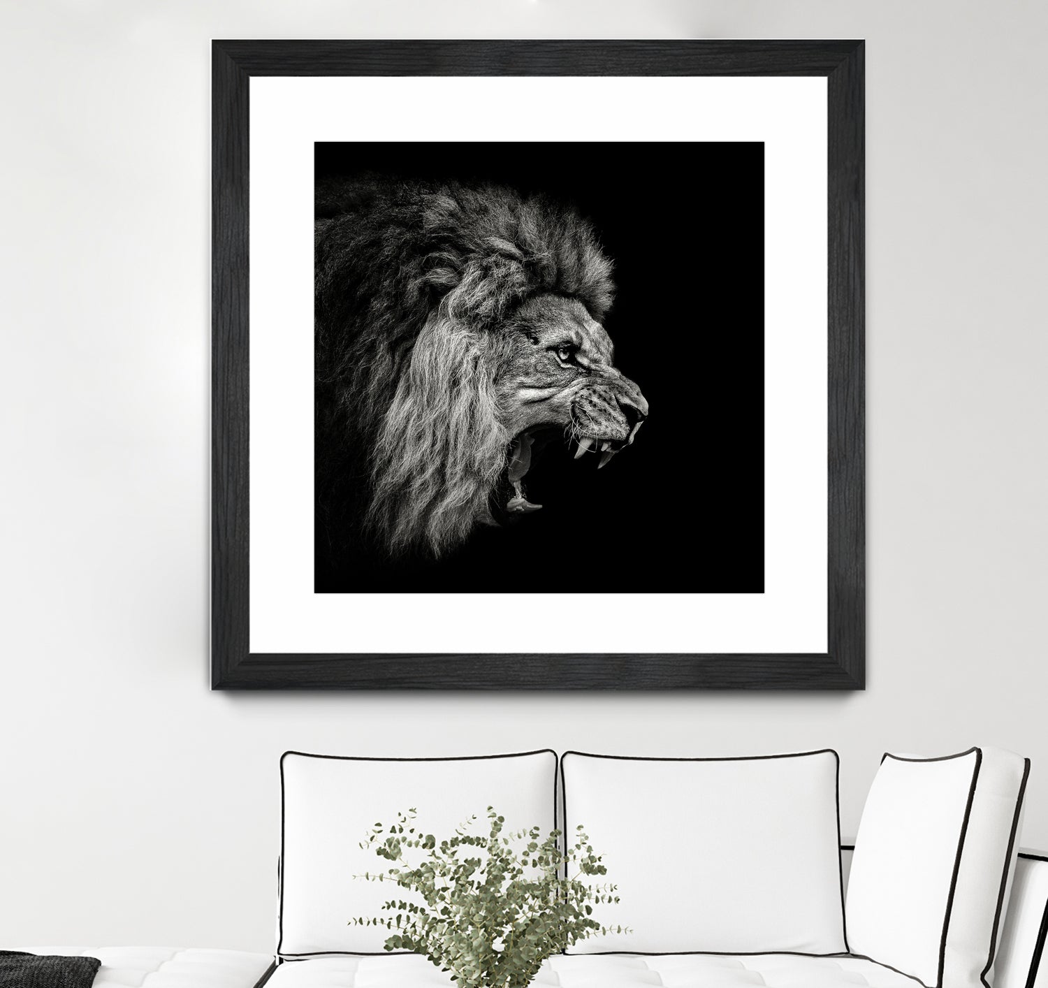 Roaring Lion #2 by Christian Meermann on GIANT ART - feline animal feline