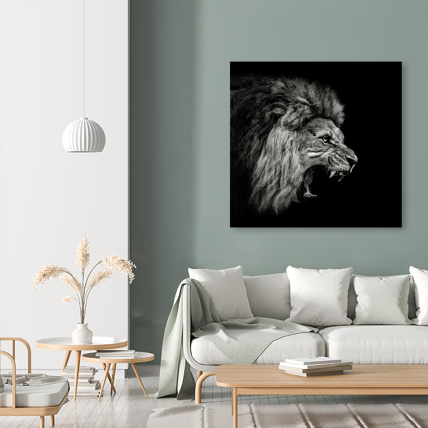 Roaring Lion #2 by Christian Meermann on GIANT ART - feline animal feline