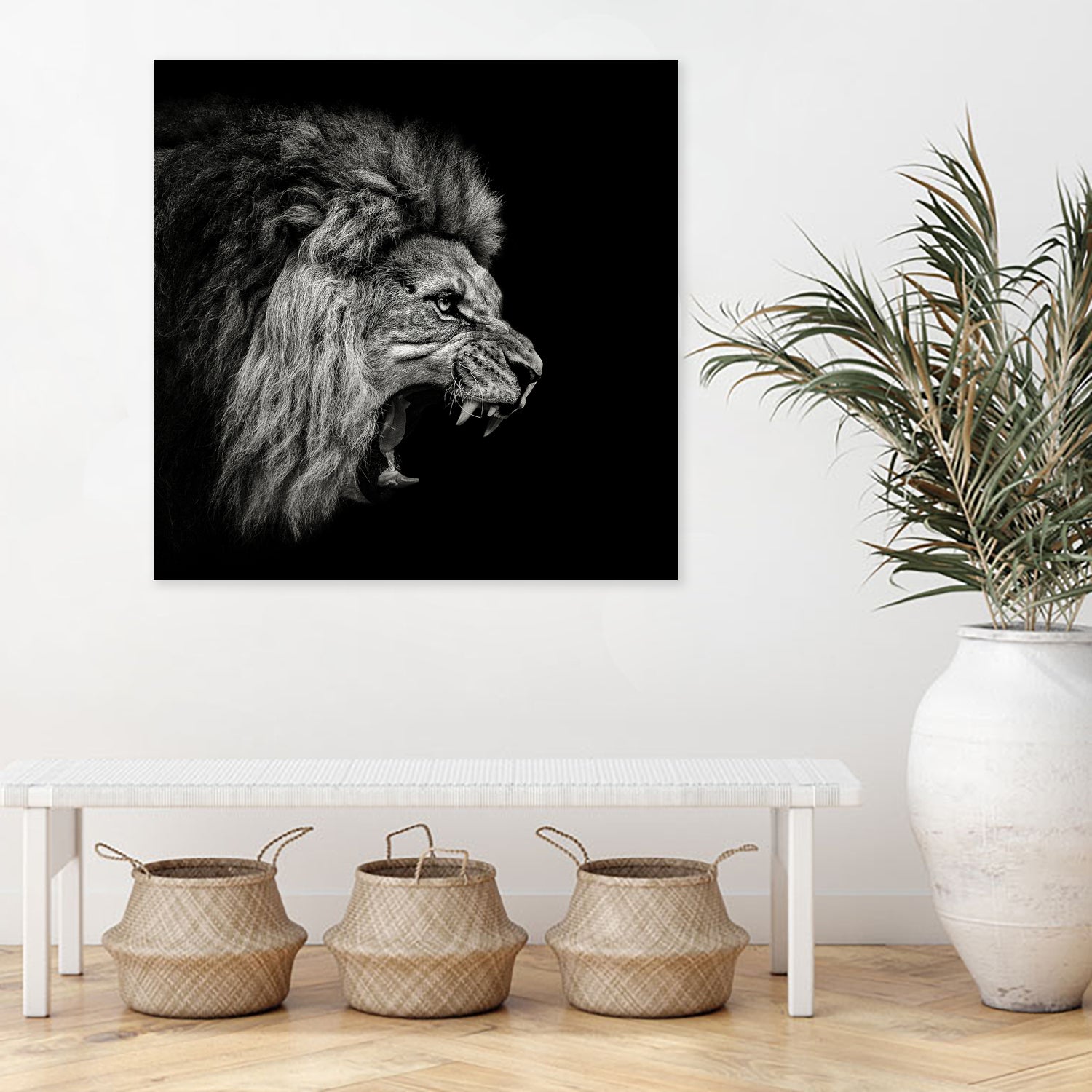 Roaring Lion #2 by Christian Meermann on GIANT ART - feline animal feline