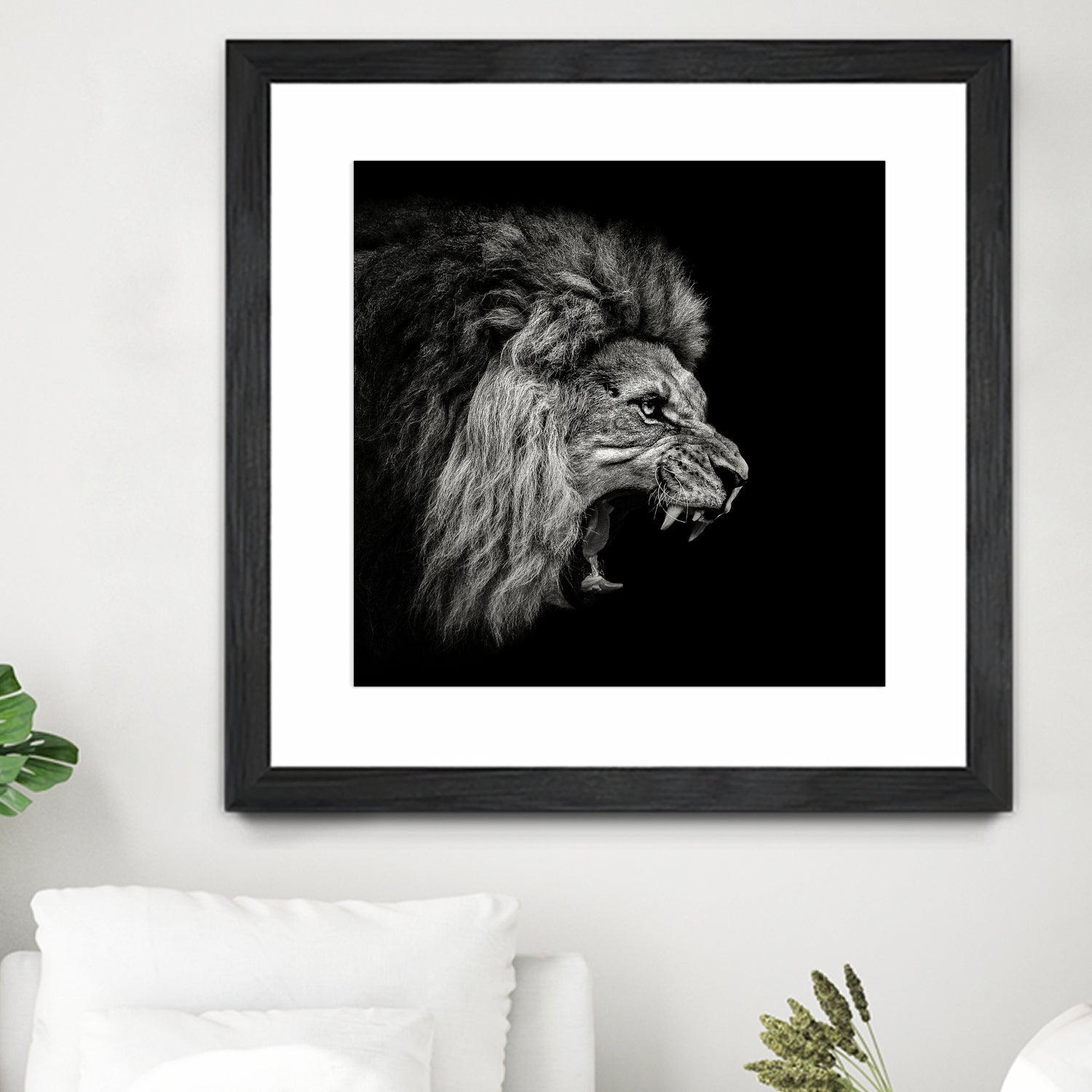 Roaring Lion #2 by Christian Meermann on GIANT ART - feline animal feline
