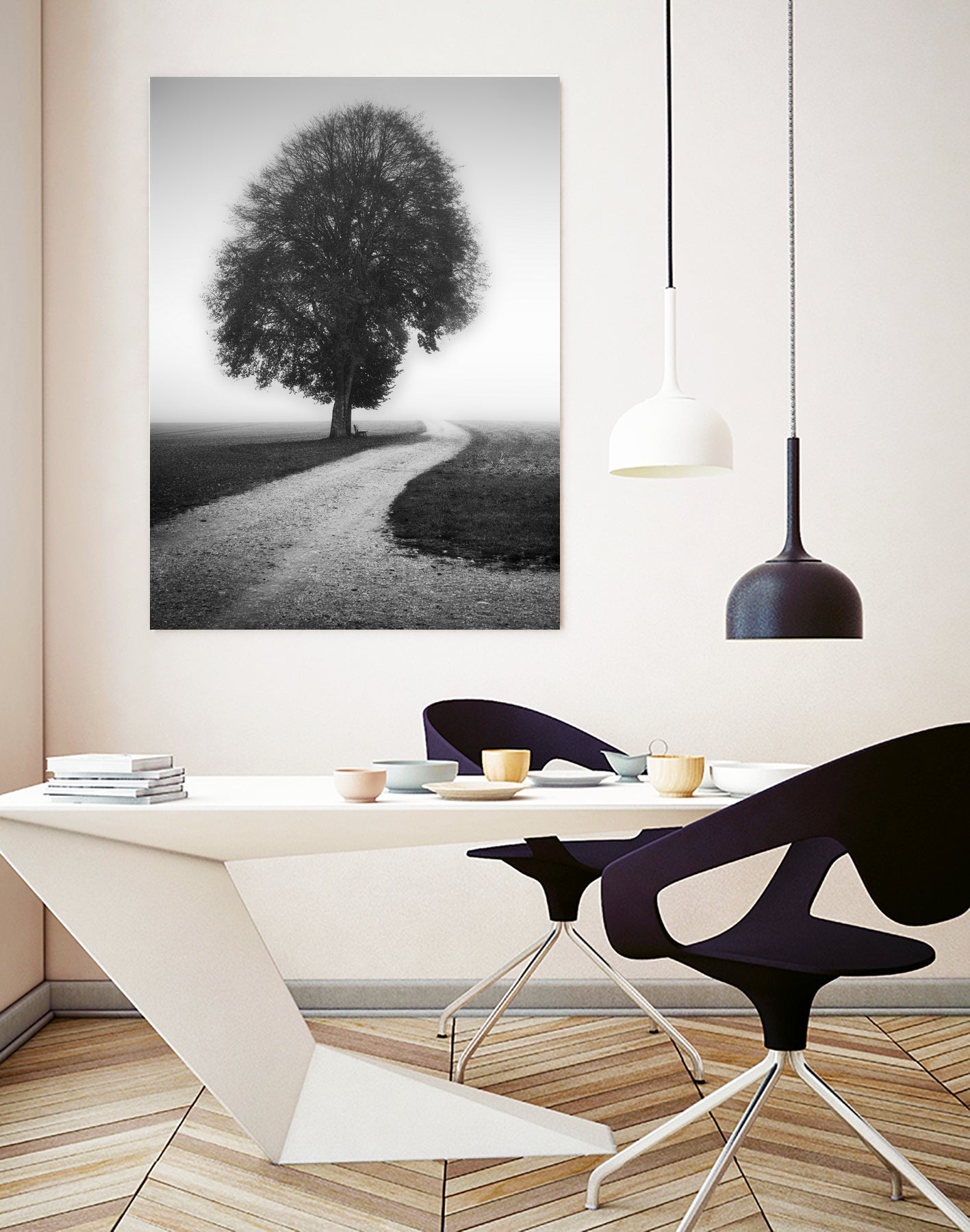 Poet by Alexej Schulz on GIANT ART - landscape lonely tree