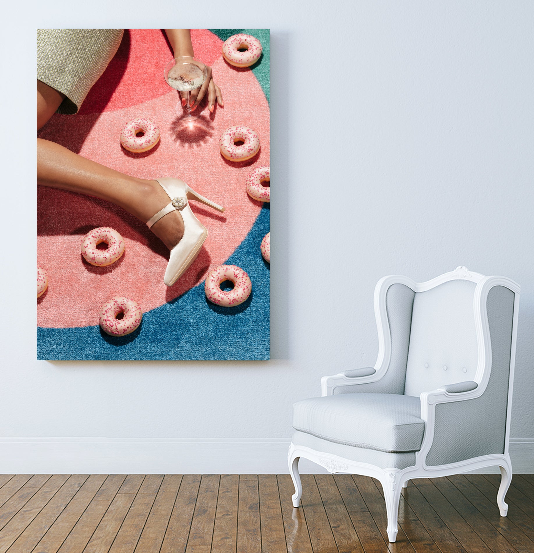 Pink Picnic #02 by Pictufy on GIANT ART - portrait doughnut