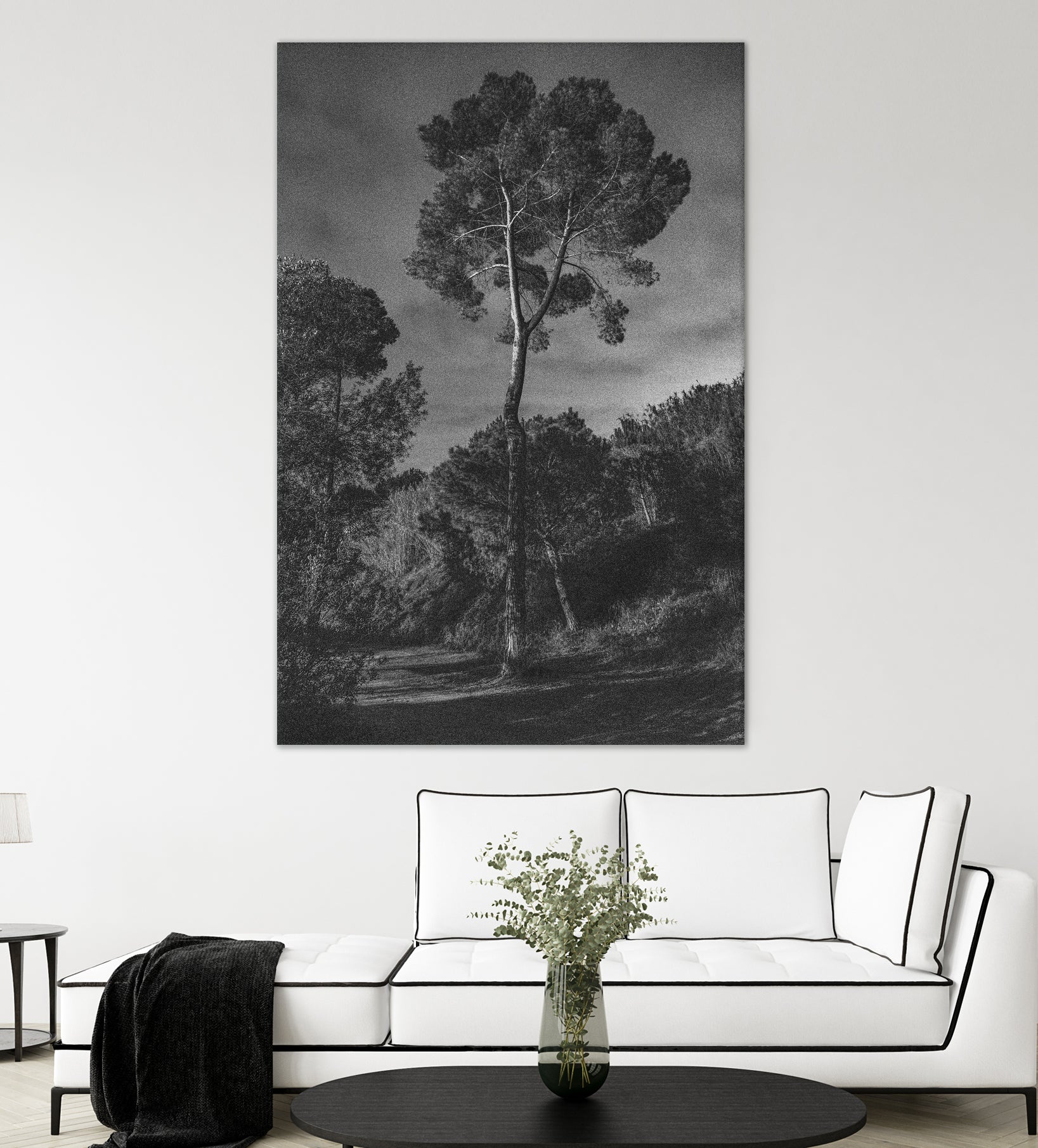 Arbores by Pepa on GIANT ART - black botanical framed canvas