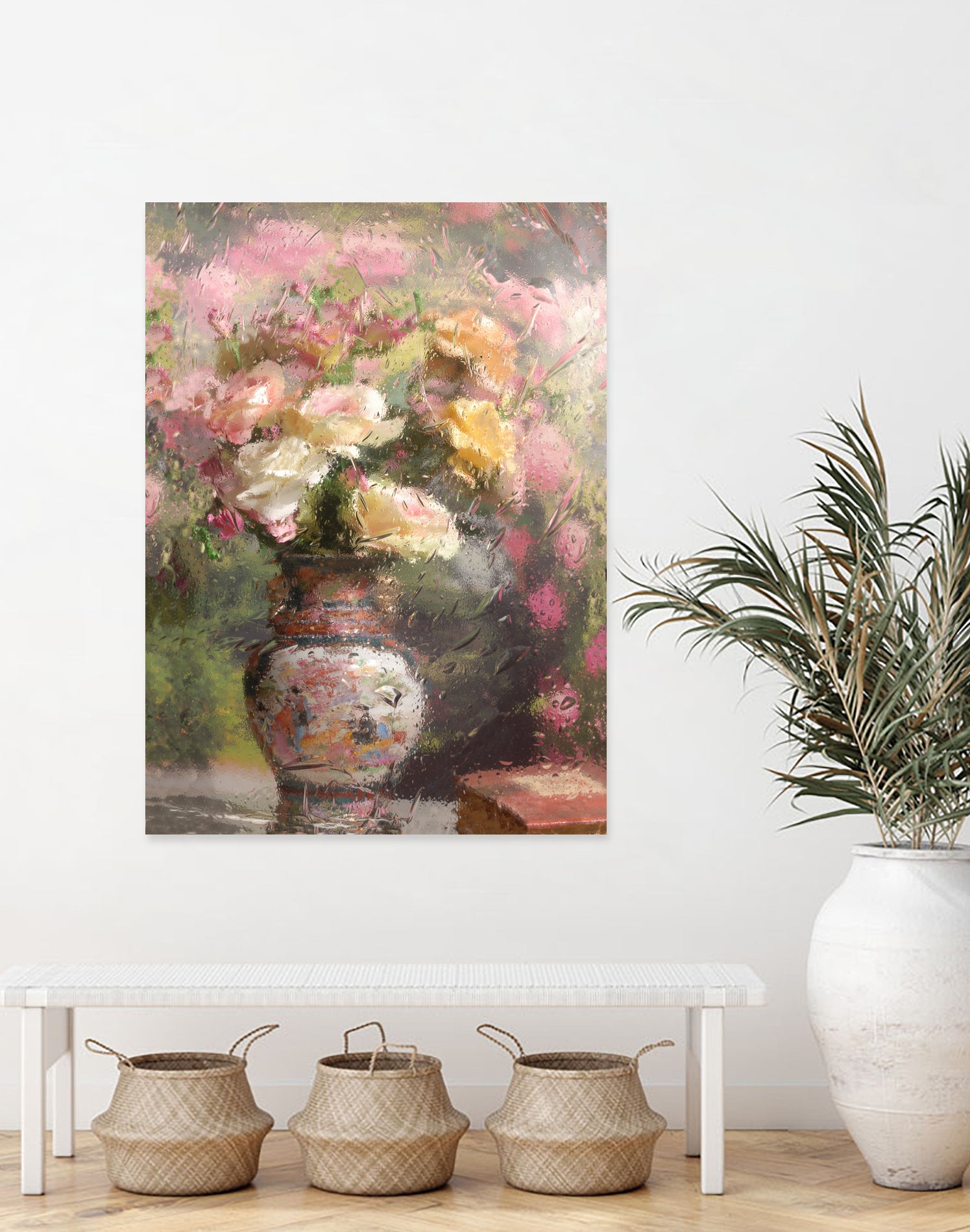 Still life with flowers by Andrey on GIANT ART - pink botanical flowers