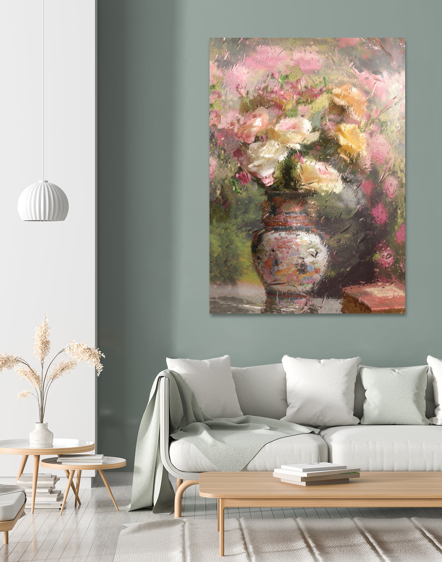 Still life with flowers by Andrey on GIANT ART - pink botanical flowers