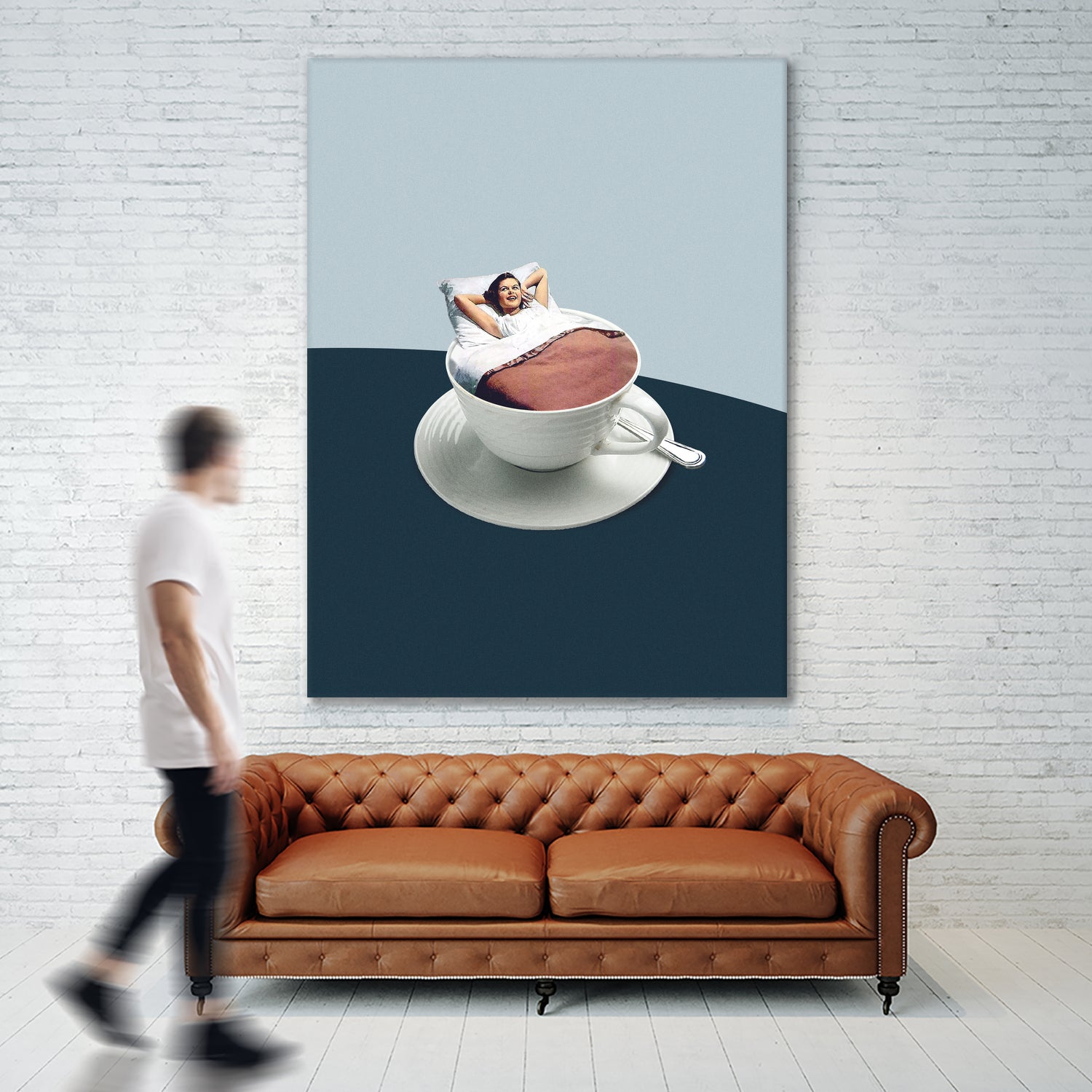 Morning rituals by Maarten on GIANT ART - illustration bed