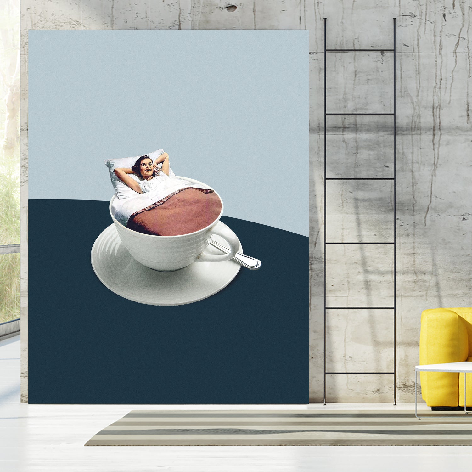 Morning rituals by Maarten on GIANT ART - illustration bed