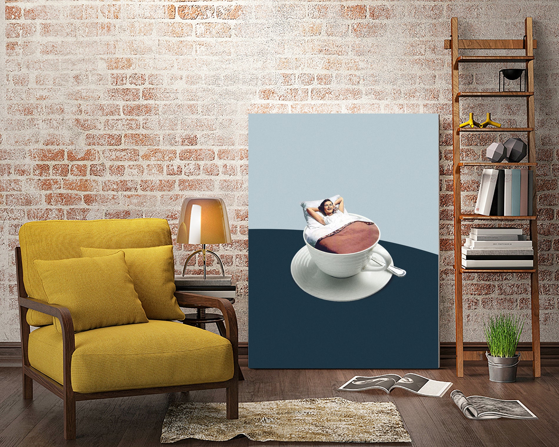 Morning rituals by Maarten on GIANT ART - illustration bed