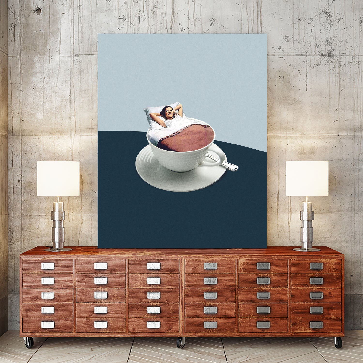 Morning rituals by Maarten on GIANT ART - illustration bed