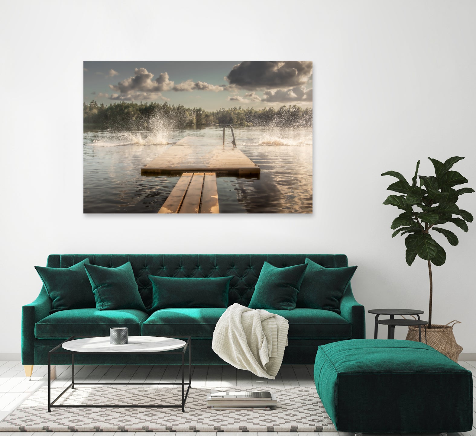 The diving board by Stephanie Kleimann on GIANT ART - landscape cloud