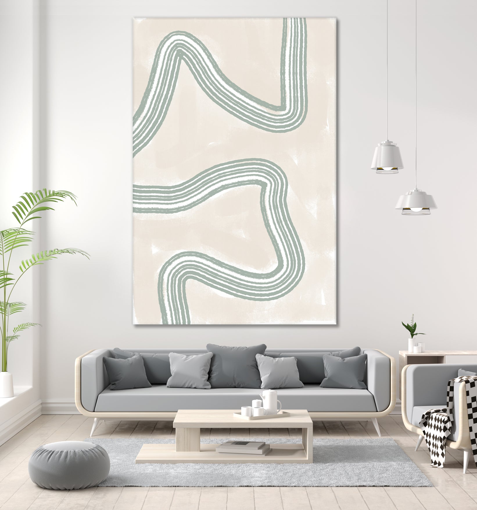 Curved Tranquility by uplusmestudio on GIANT ART - abstract abstract artwork