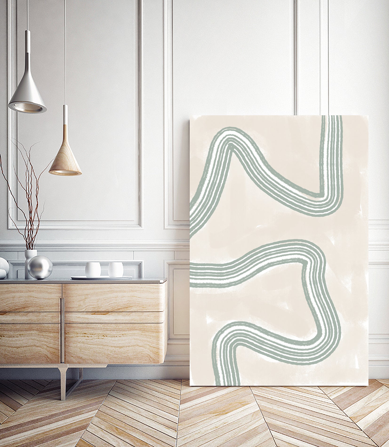 Curved Tranquility by uplusmestudio on GIANT ART - abstract abstract artwork