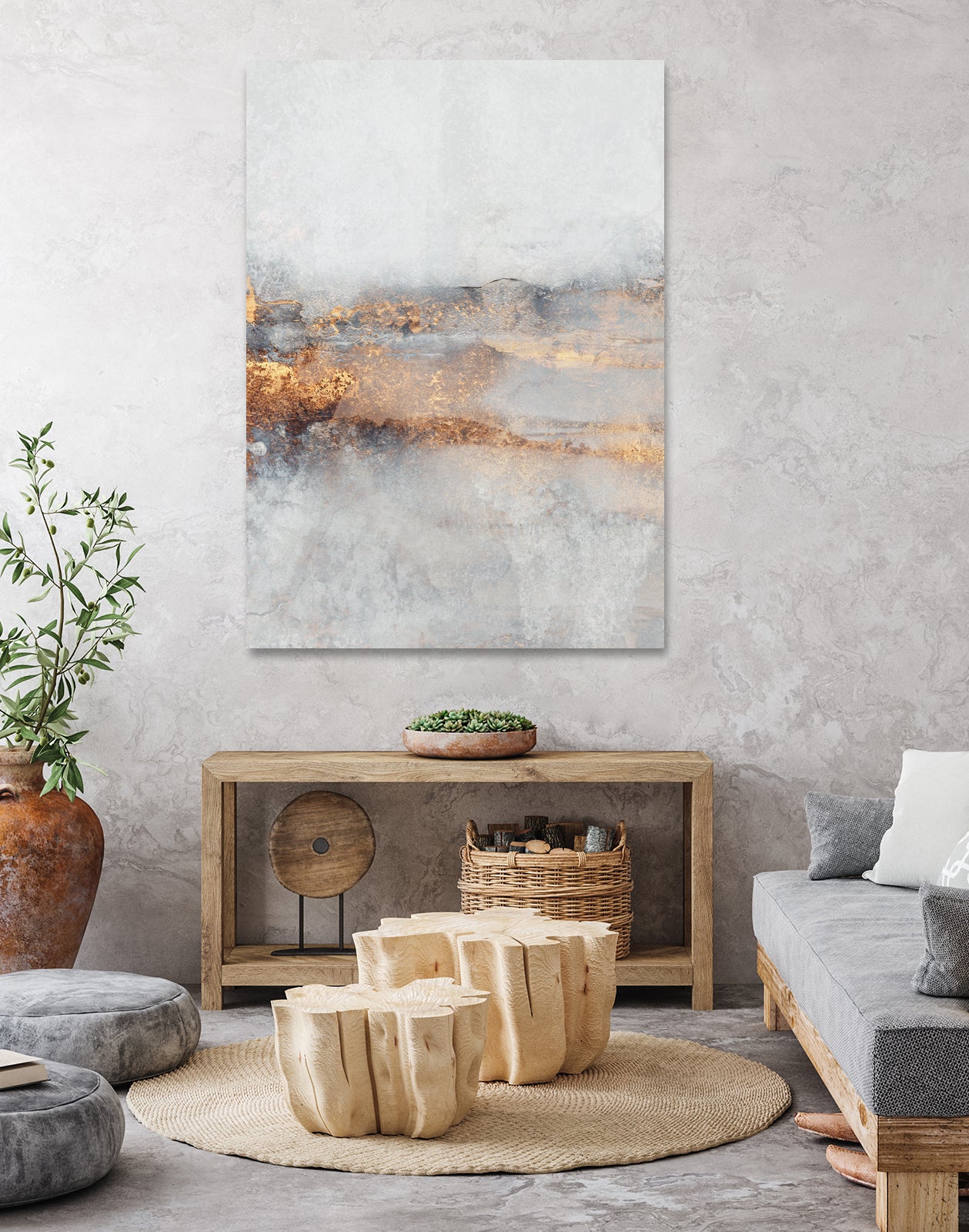 Fog by Elisabeth on GIANT ART - illustration gold