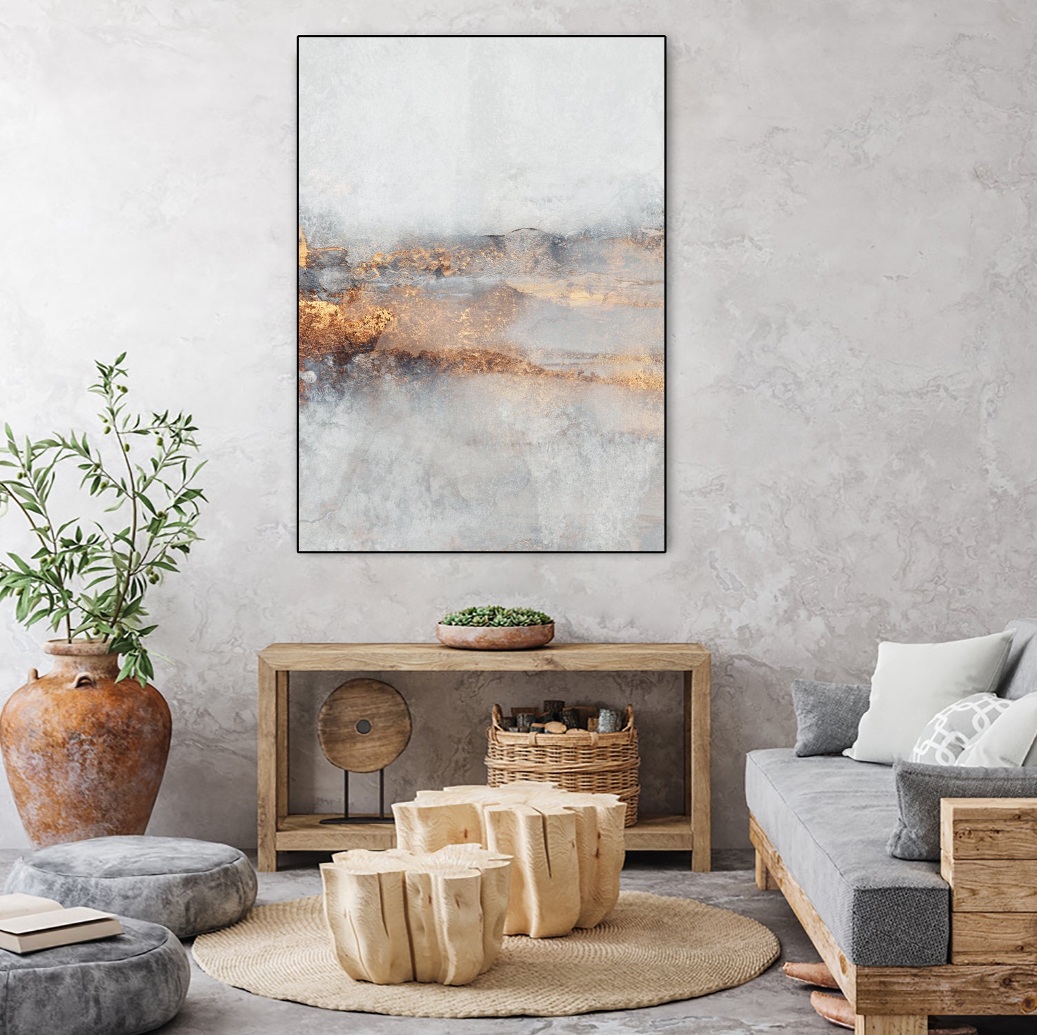 Fog by Elisabeth on GIANT ART - illustration gold