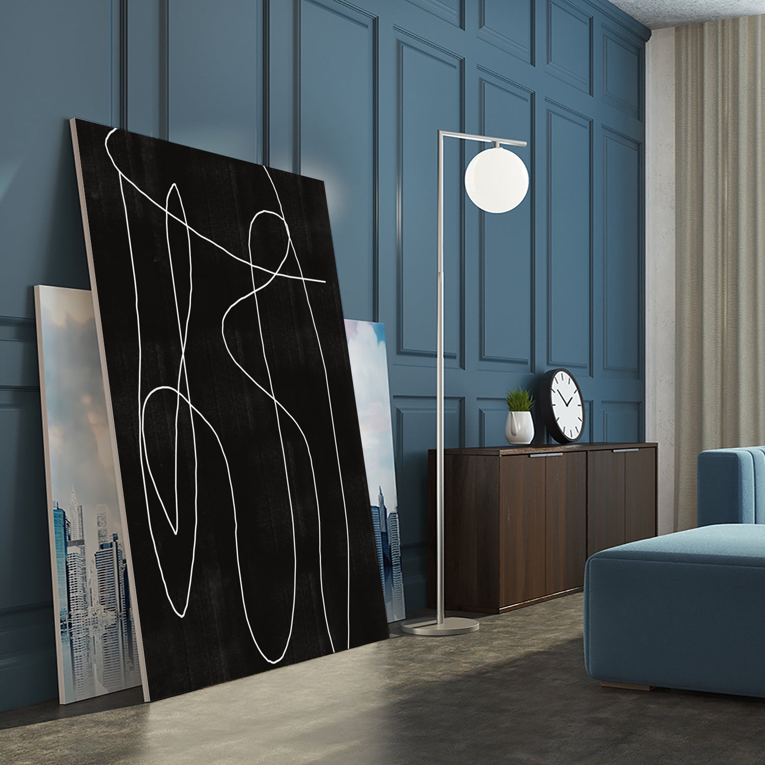 Abstract Line No2. by THE MIUUS STUDIO on GIANT ART - line art line art