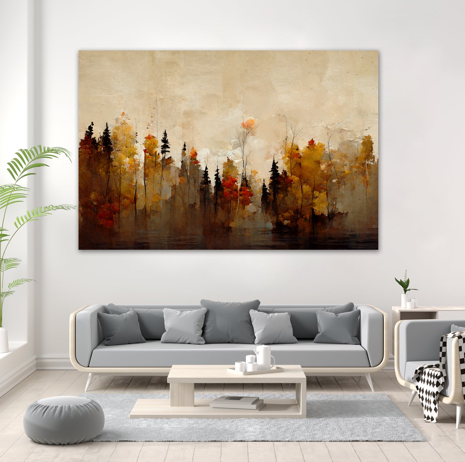 A Forest In Autumn by Treechild on GIANT ART - illustration landscape