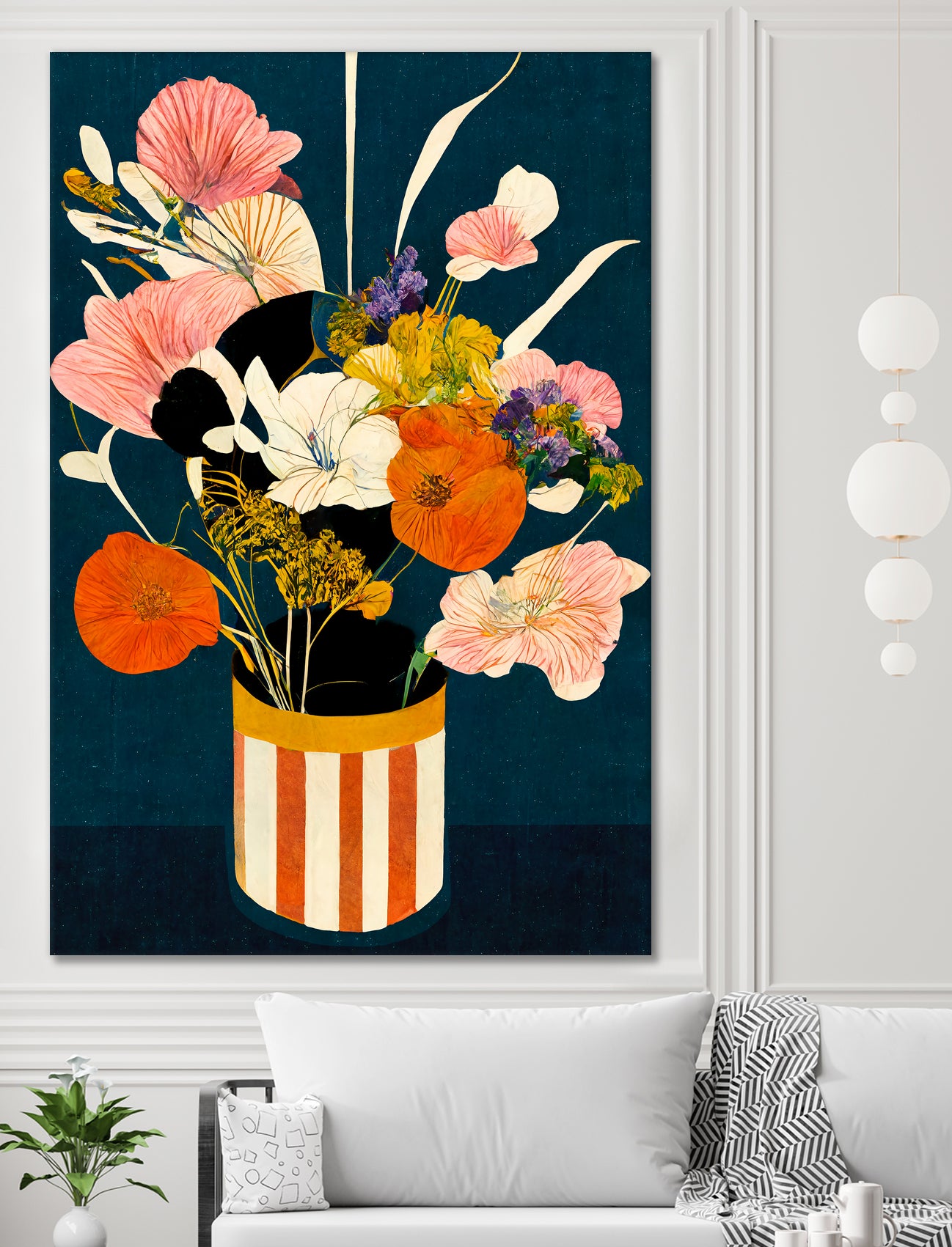 Flowers At Night by Treechild on GIANT ART - red botanical flowers and plants