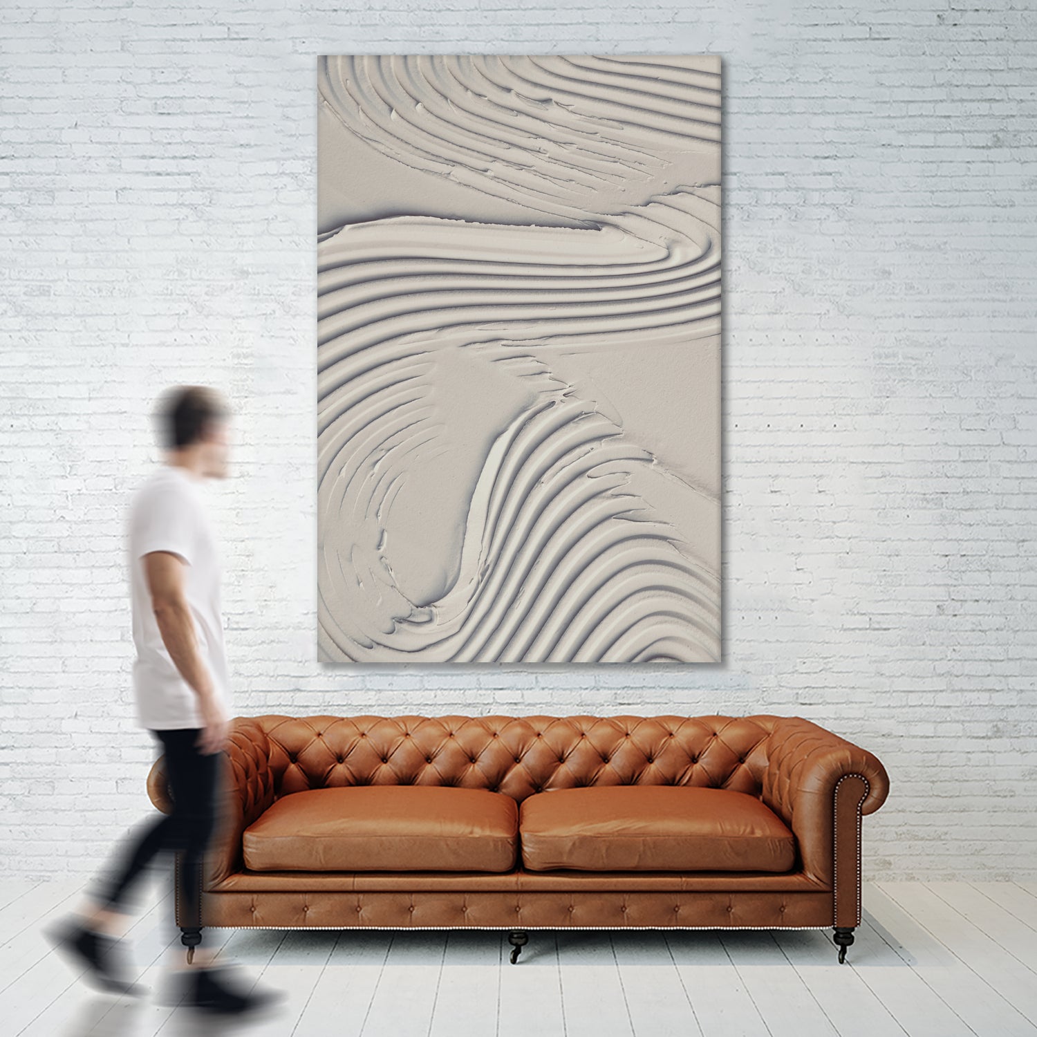 Mud Texture 14 Beige by Pictufy on GIANT ART - photography abstract