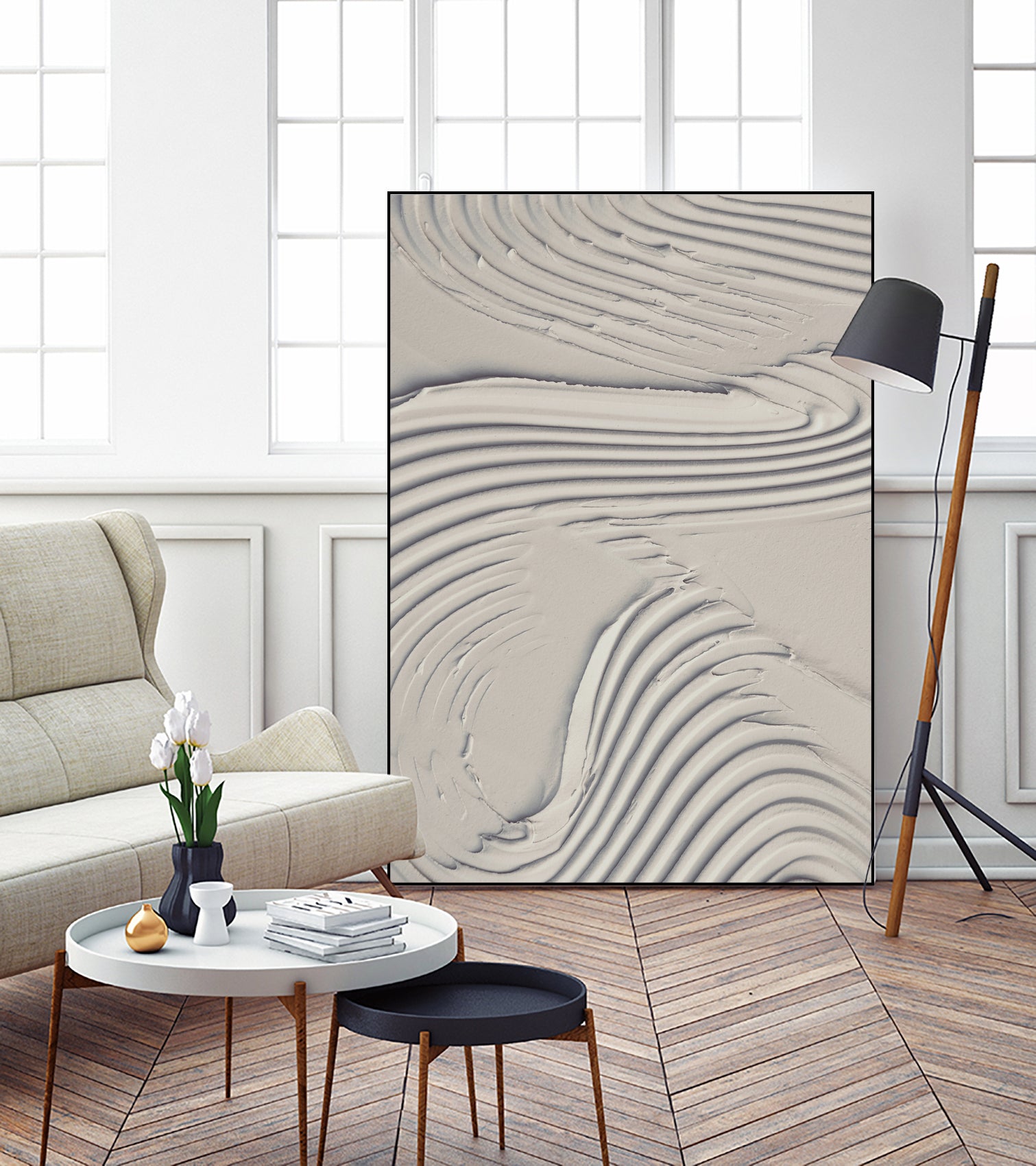 Mud Texture 14 Beige by Pictufy on GIANT ART - photography abstract