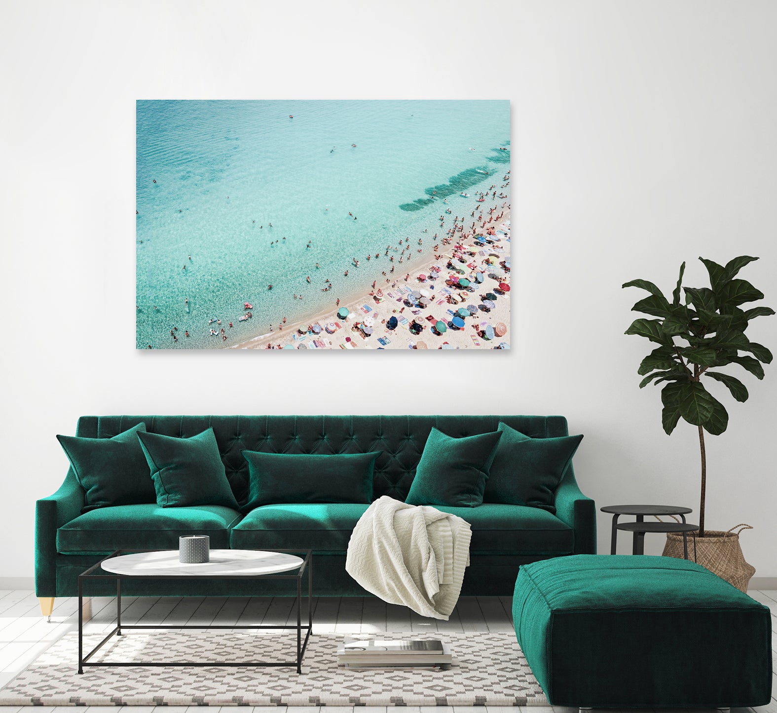 Busy Beach by Kathrin on GIANT ART - photography water