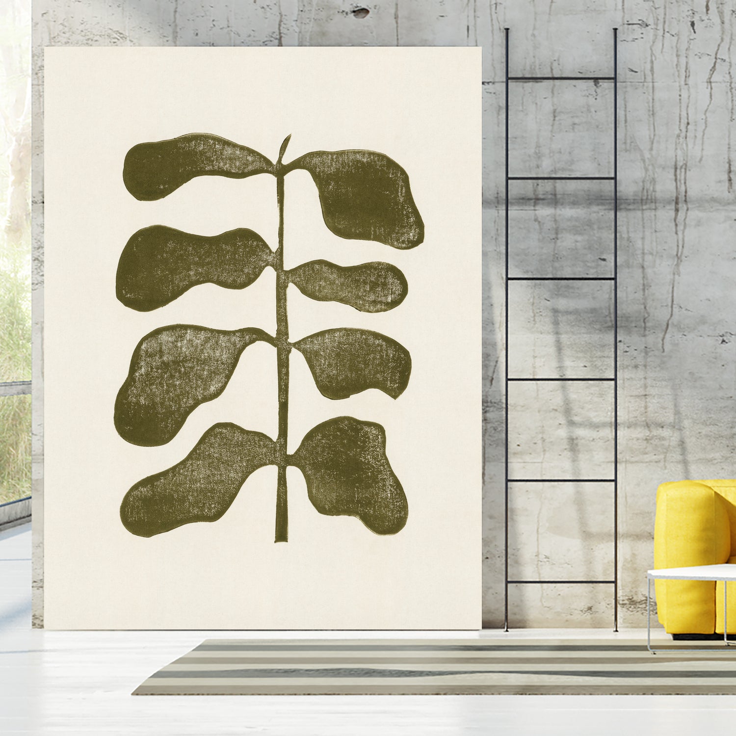 Linocut Plant by Alisa Galitsyna on GIANT ART - 7143 illustration