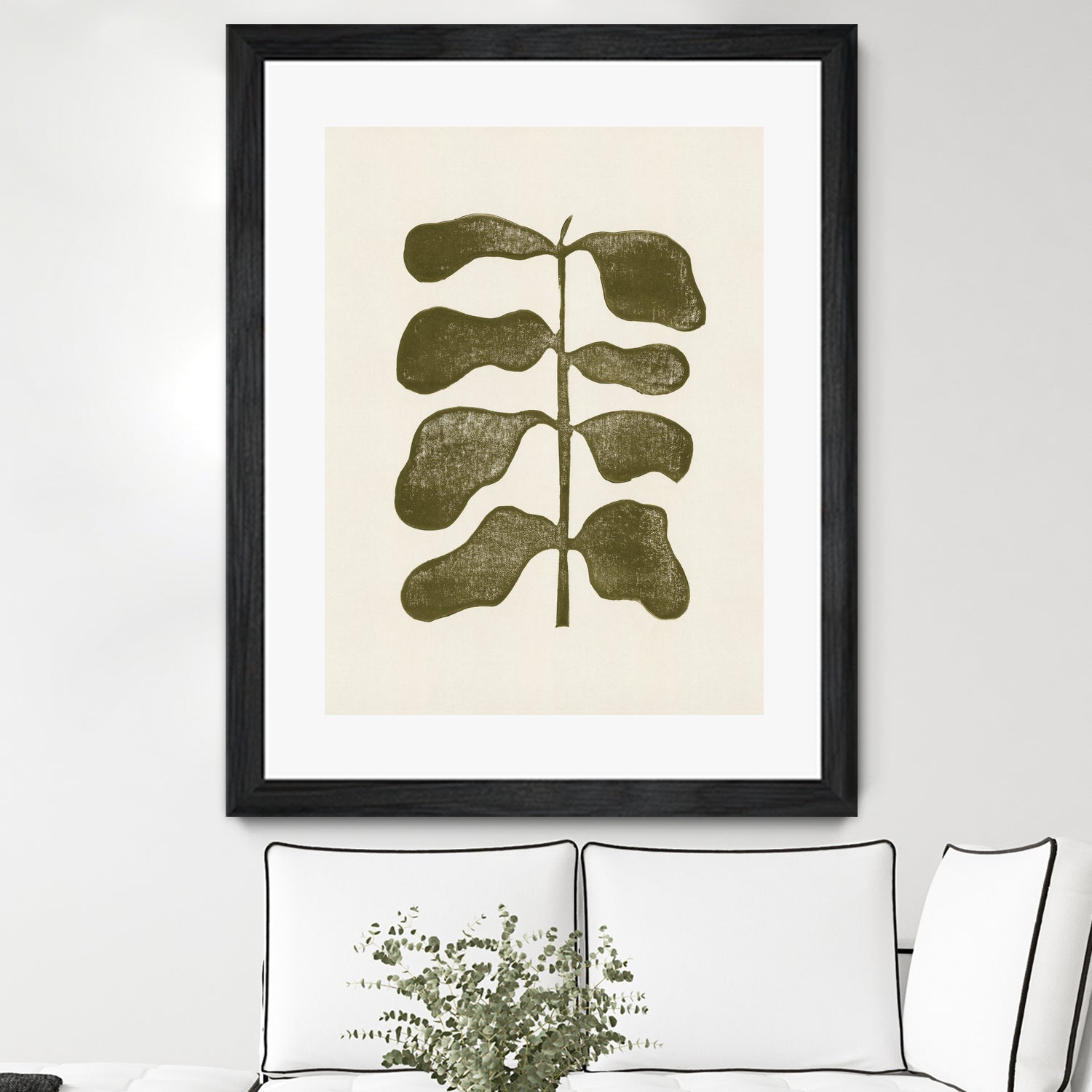 Linocut Plant by Alisa Galitsyna on GIANT ART - 7143 illustration