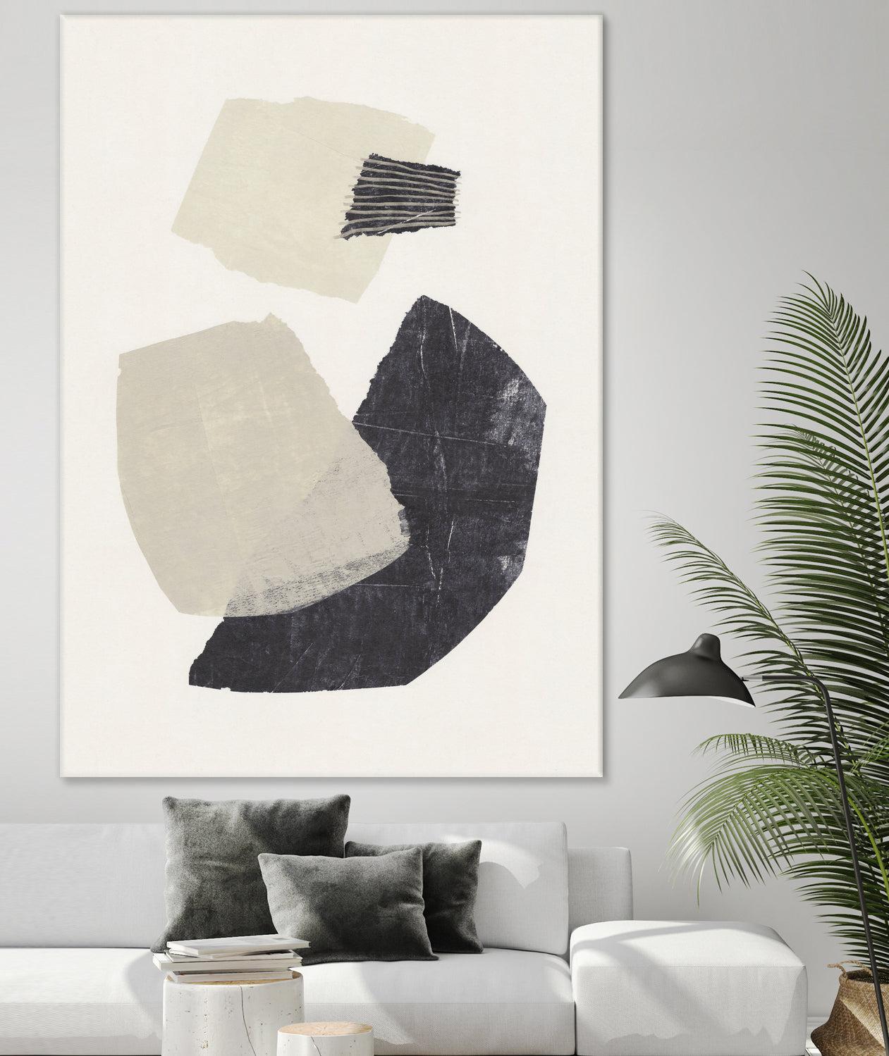 Monochrome Shapes #1 by Alisa Galitsyna on GIANT ART - collage abstract collage