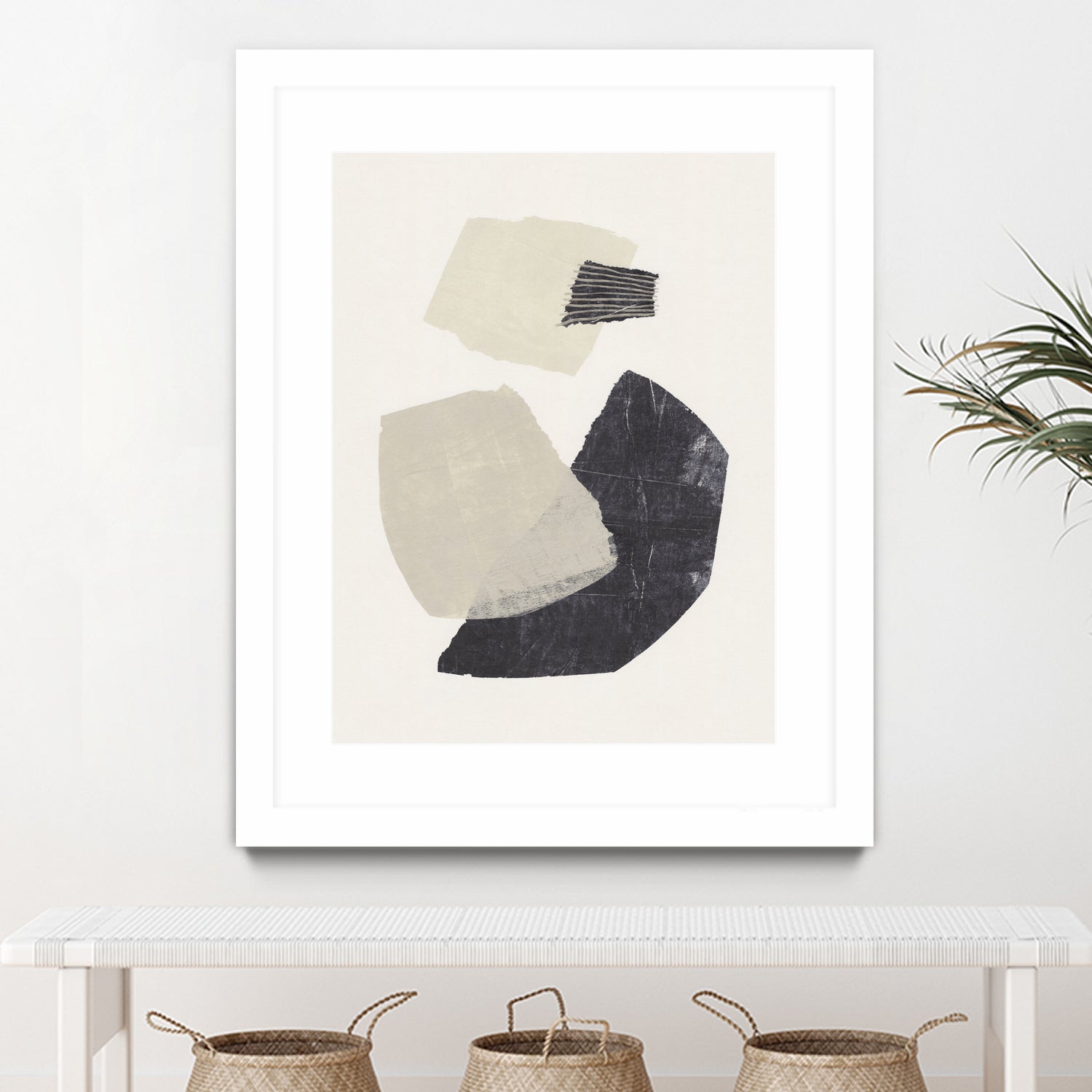 Monochrome Shapes #1 by Alisa Galitsyna on GIANT ART - collage abstract collage