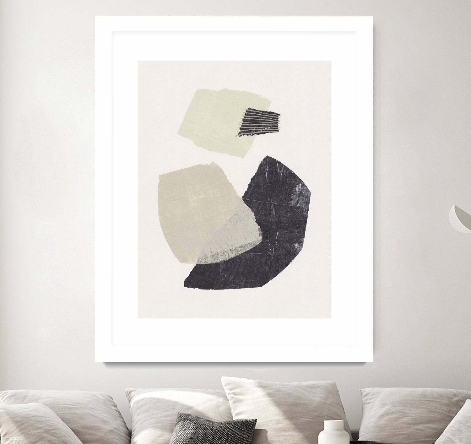 Monochrome Shapes #1 by Alisa Galitsyna on GIANT ART - collage abstract collage