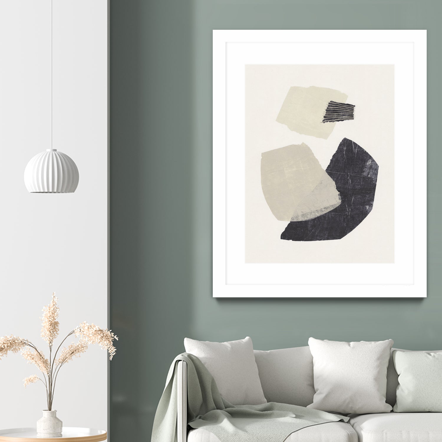 Monochrome Shapes #1 by Alisa Galitsyna on GIANT ART - collage abstract collage