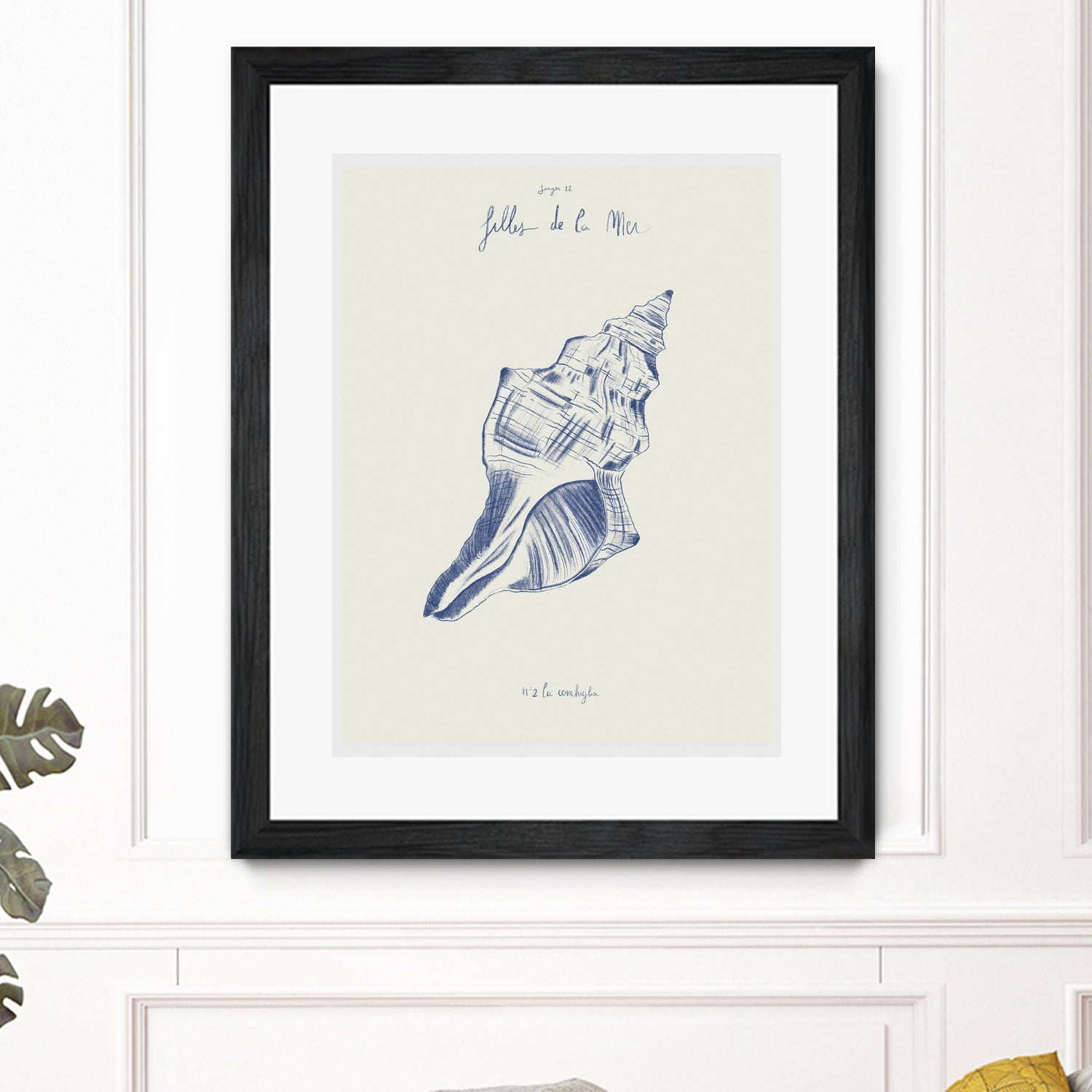 Filles de la mer n.2 - La conchiglia by Giulia Mora on GIANT ART - blue costal mora