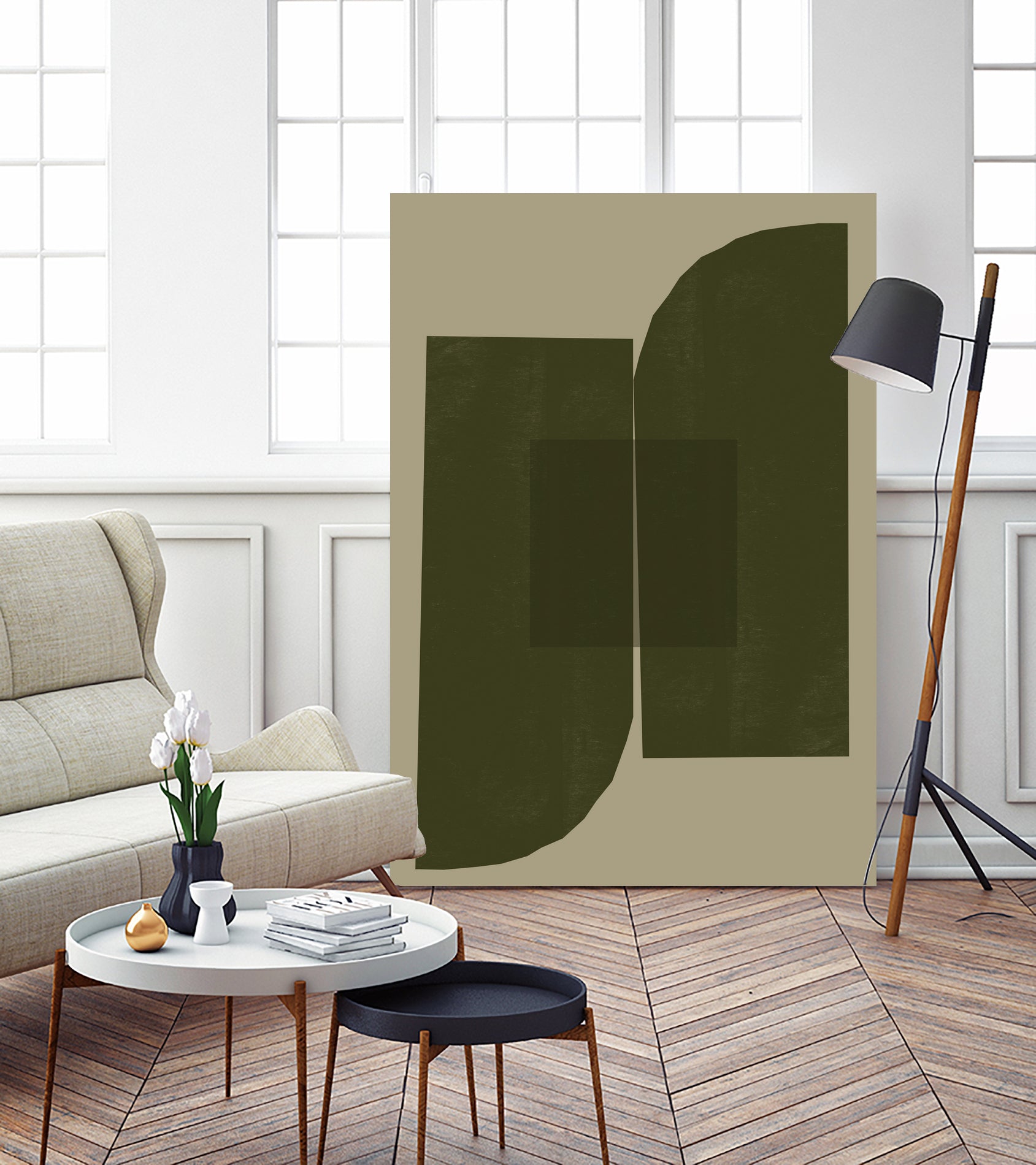 Green Composition _2 by THE MIUUS STUDIO on GIANT ART - abstract abstract abstract