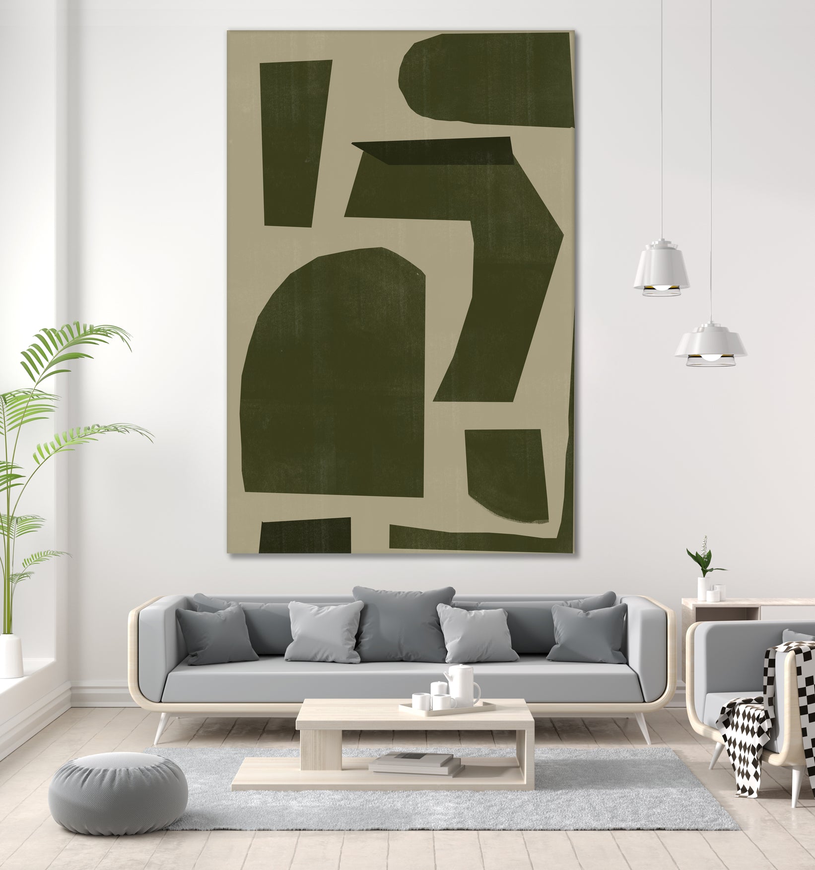 Green Composition _1 by THE MIUUS STUDIO on GIANT ART - abstract abstract abstract