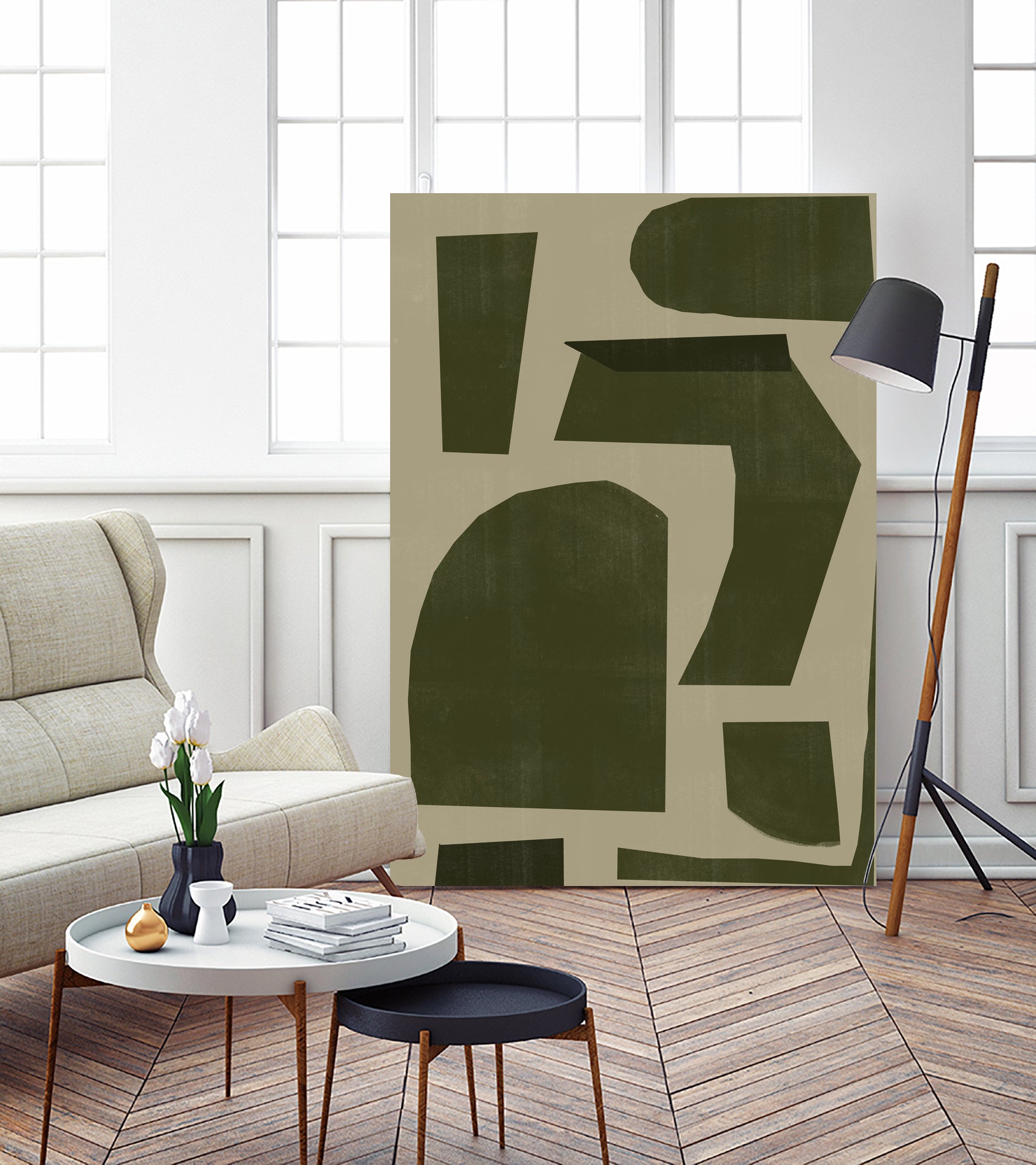 Green Composition _1 by THE MIUUS STUDIO on GIANT ART - abstract abstract abstract