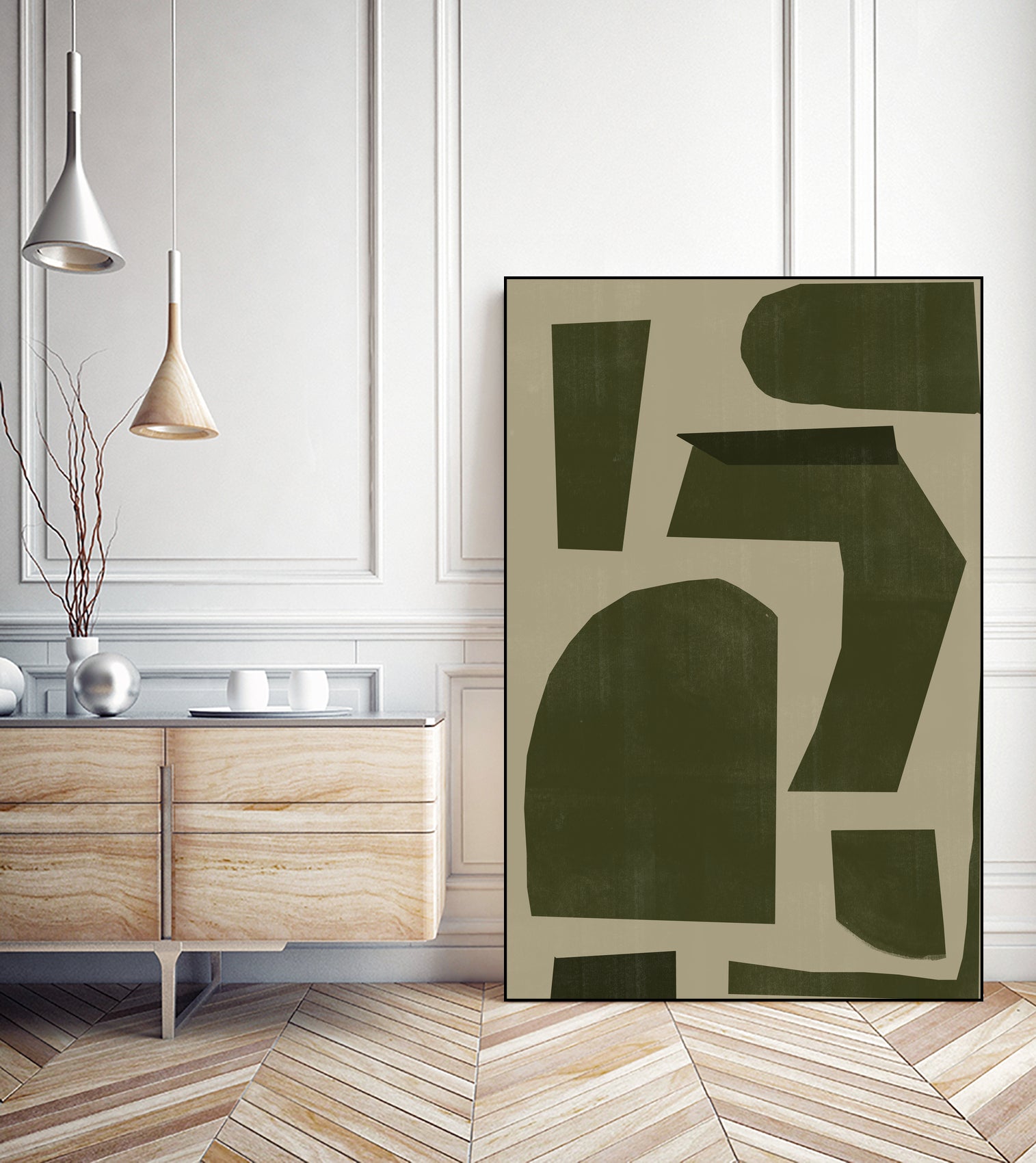 Green Composition _1 by THE MIUUS STUDIO on GIANT ART - abstract abstract abstract