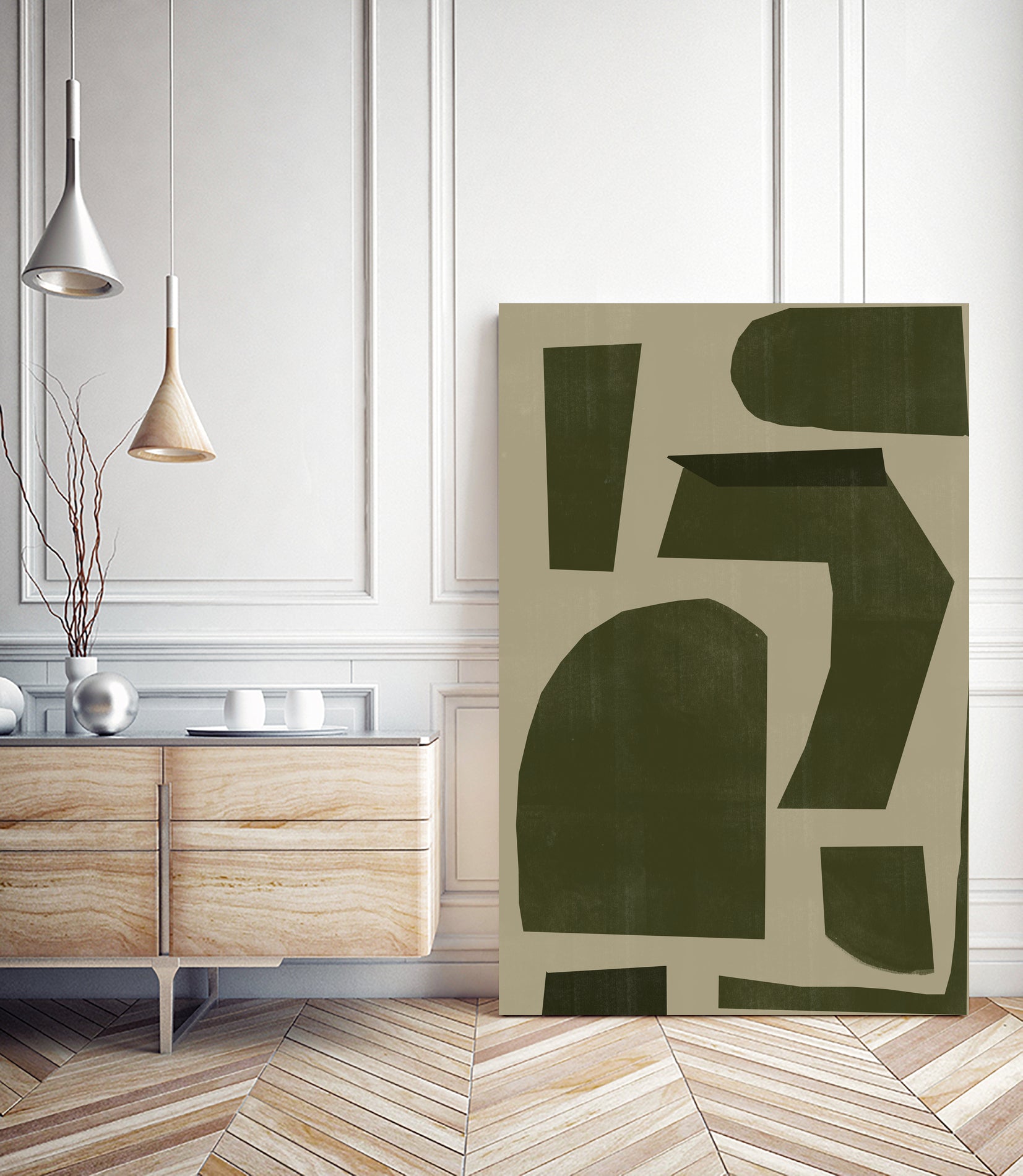 Green Composition _1 by THE MIUUS STUDIO on GIANT ART - abstract abstract abstract