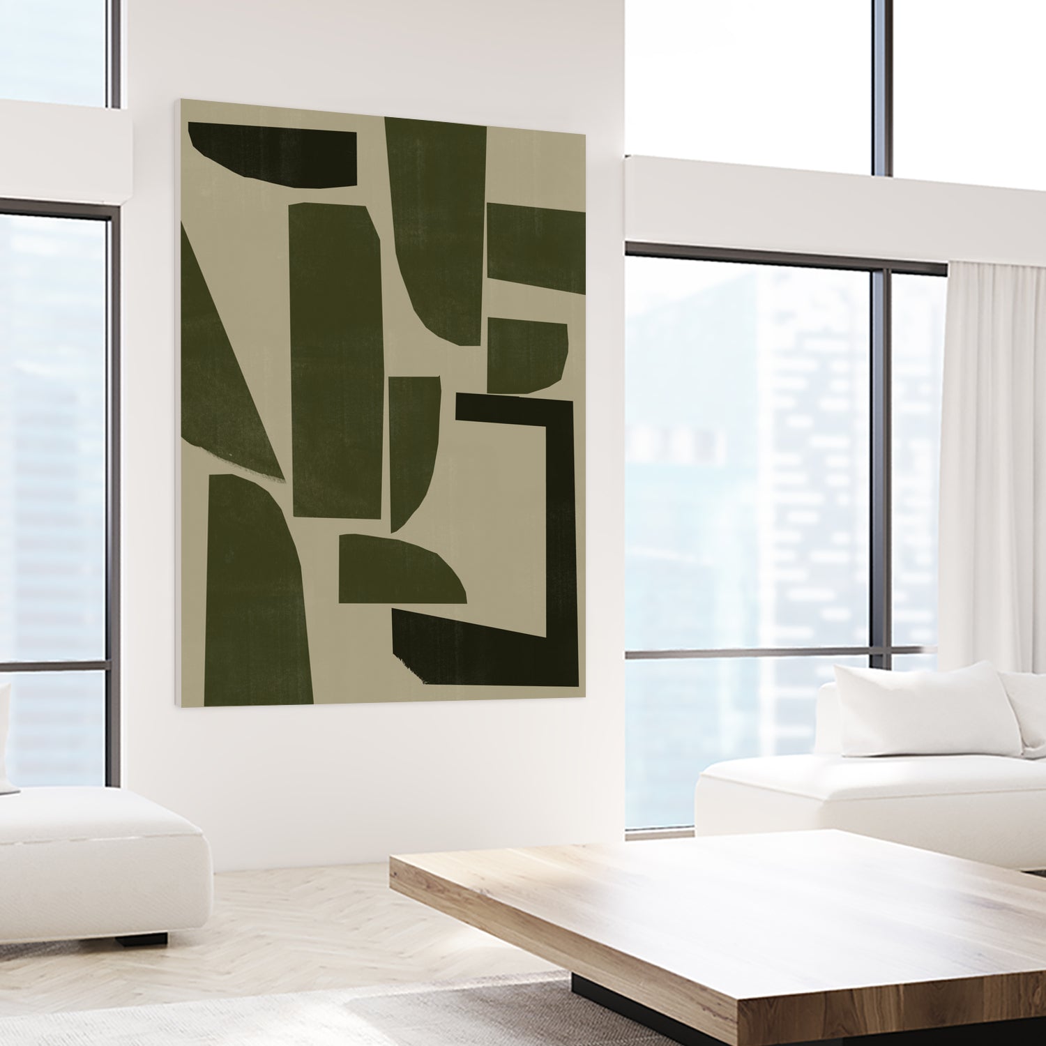 Green Composition _3 by THE MIUUS STUDIO on GIANT ART - abstract abstract abstract