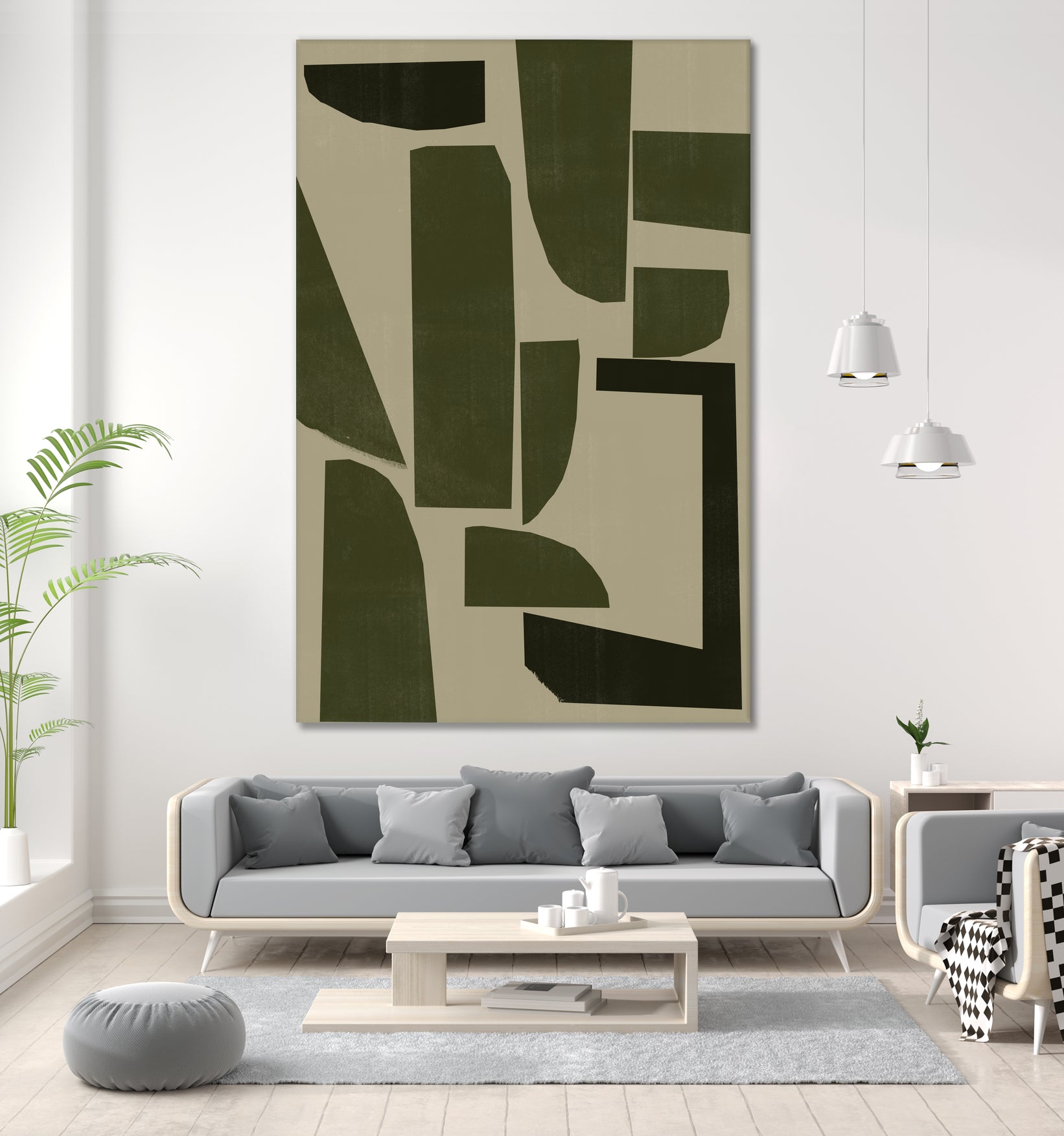 Green Composition _3 by THE MIUUS STUDIO on GIANT ART - abstract abstract abstract