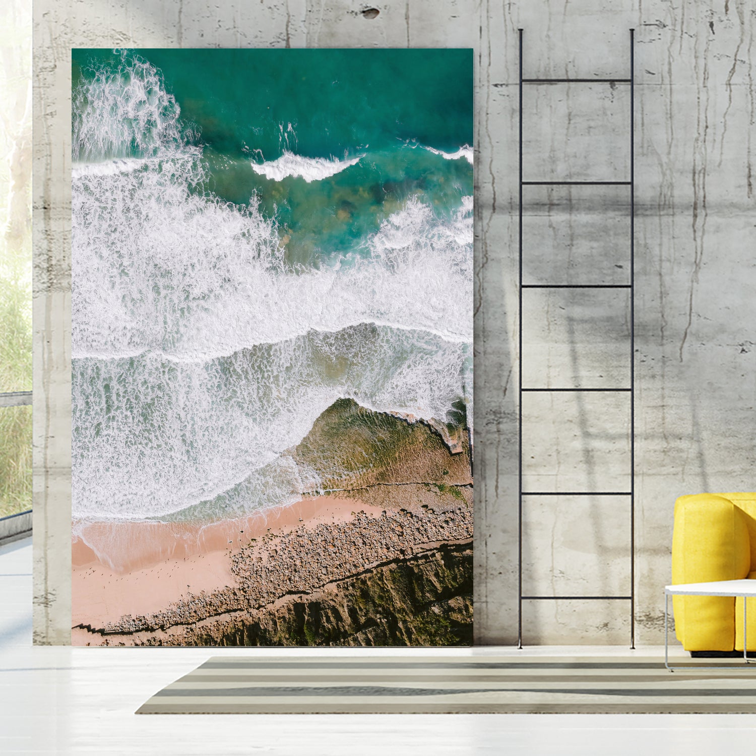 Waves by Raisa Zwart on GIANT ART - green coastal