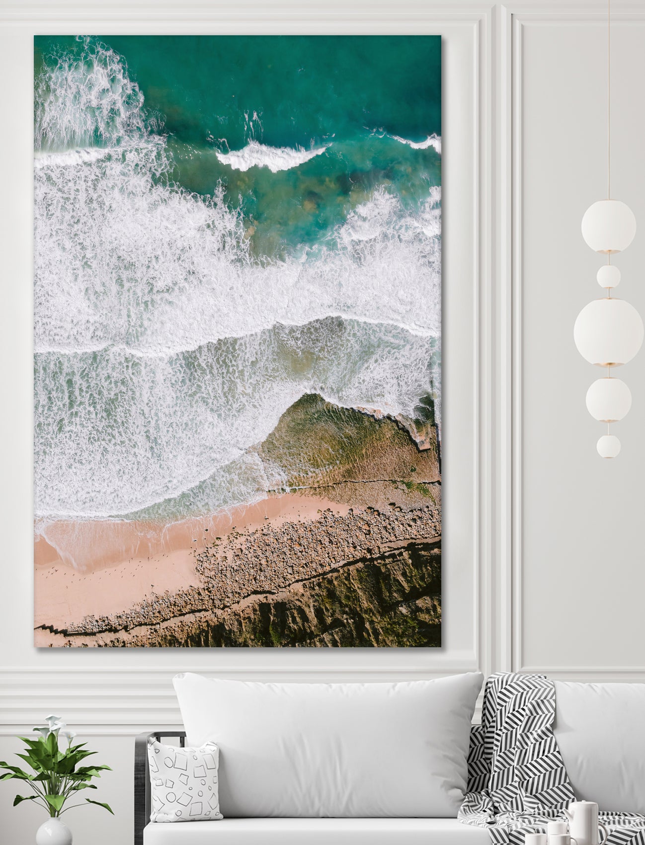 Waves by Raisa Zwart on GIANT ART - green coastal