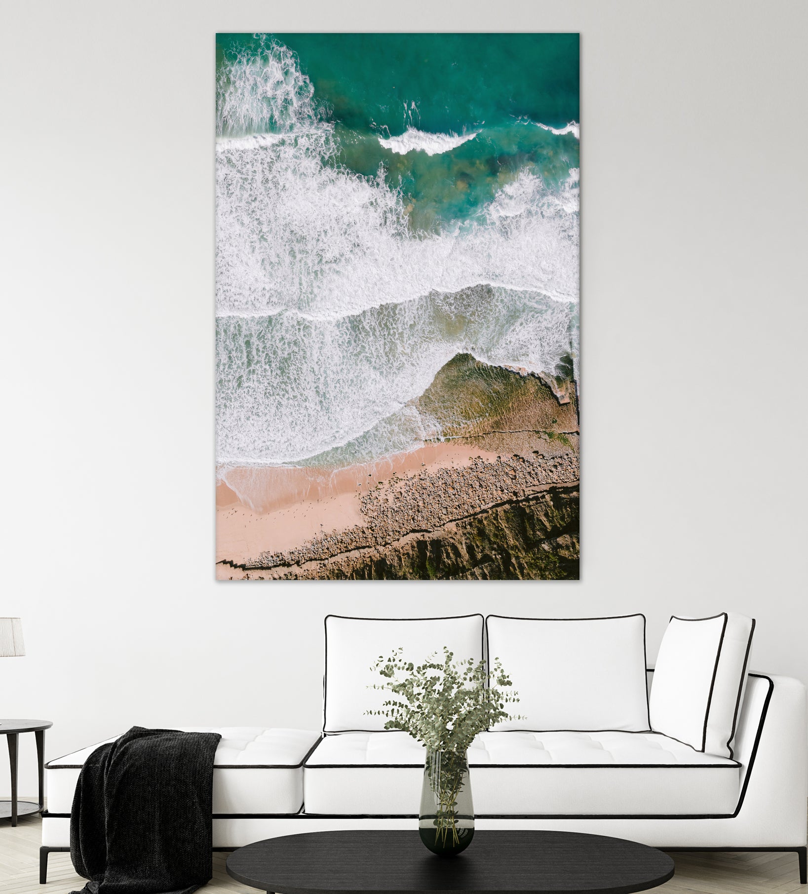 Waves by Raisa Zwart on GIANT ART - green coastal