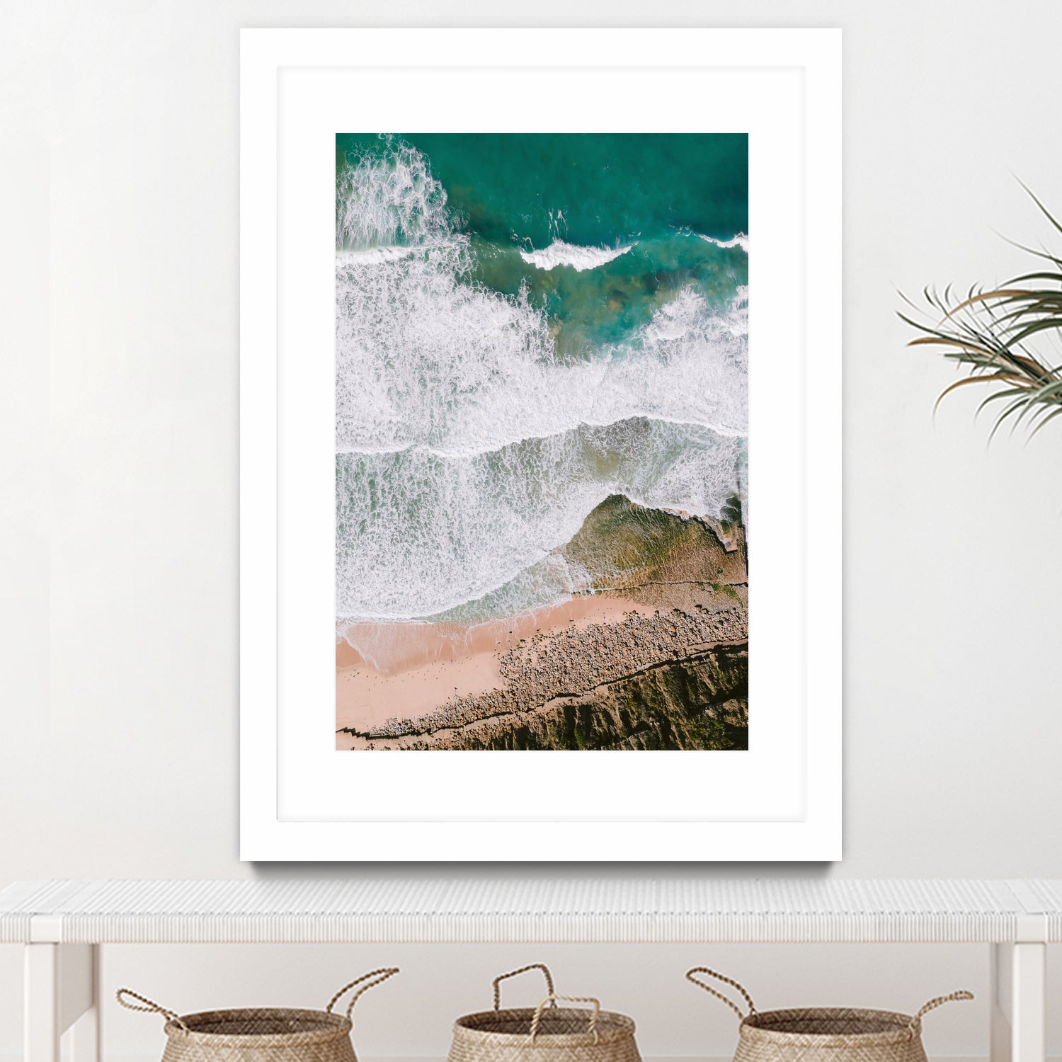 Waves by Raisa Zwart on GIANT ART - green coastal