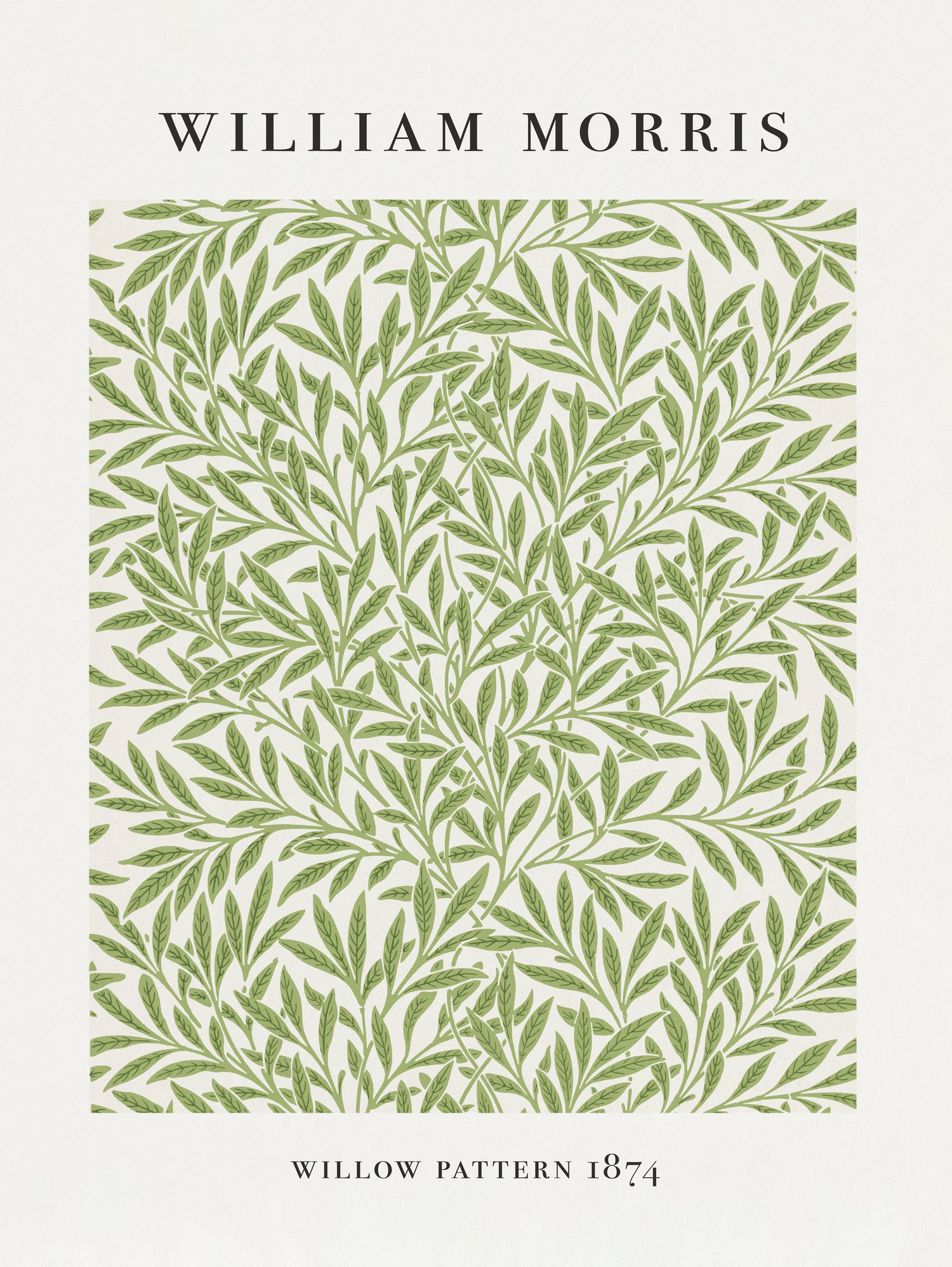 Willow Pattern by William Morris on GIANT ART - typography flowers and plants typography