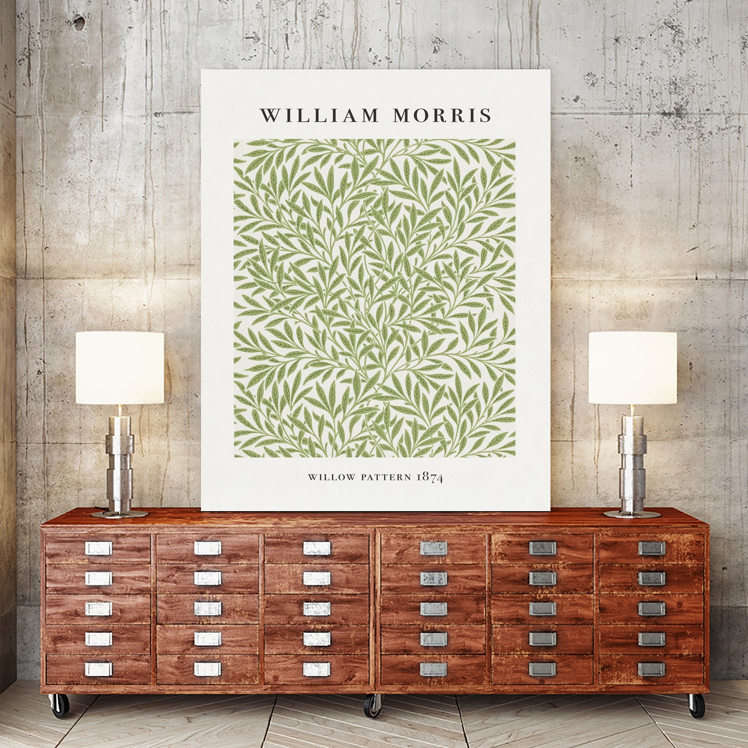 Willow Pattern by William Morris on GIANT ART - typography flowers and plants typography