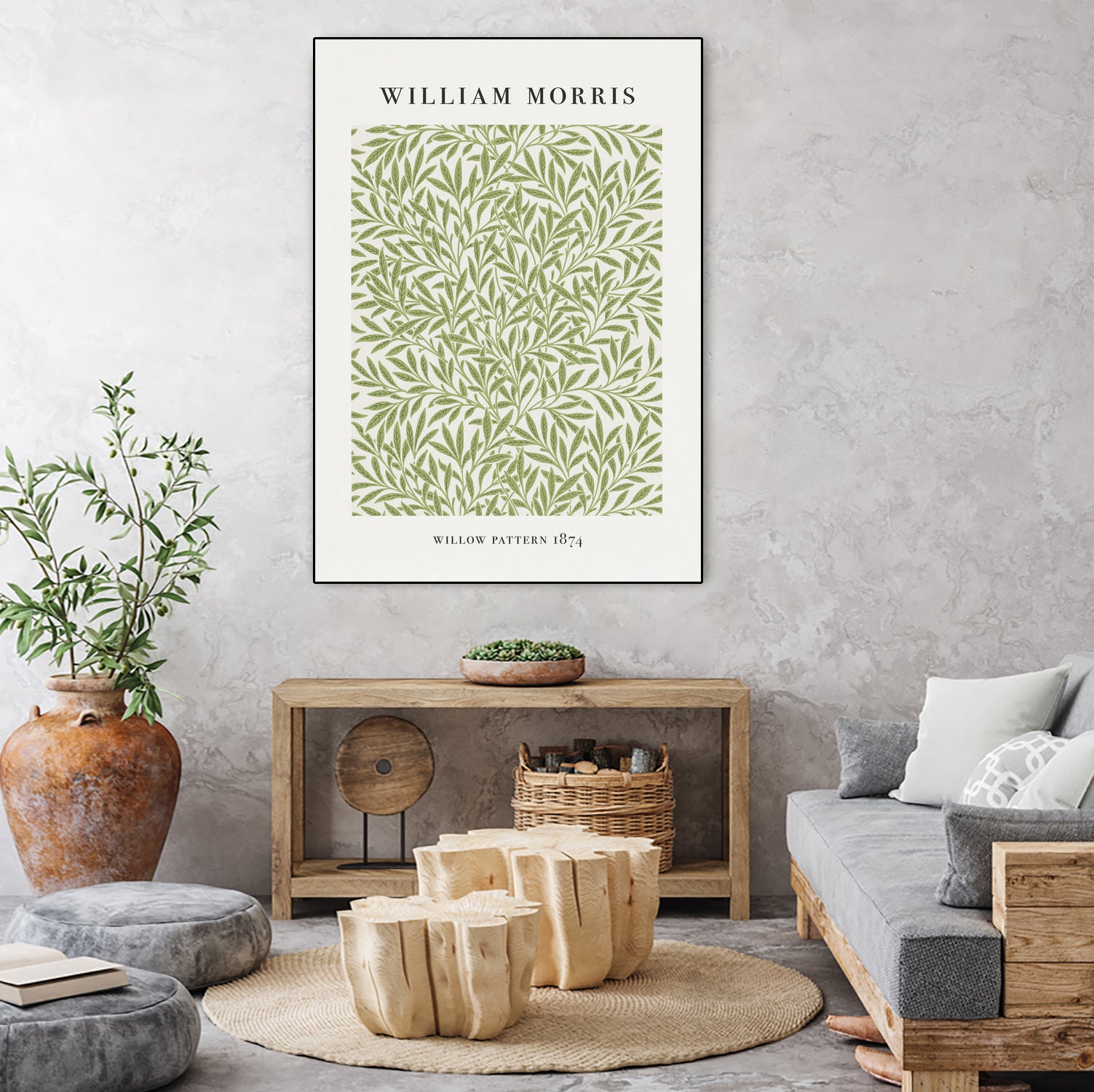 Willow Pattern by William Morris on GIANT ART - typography flowers and plants typography